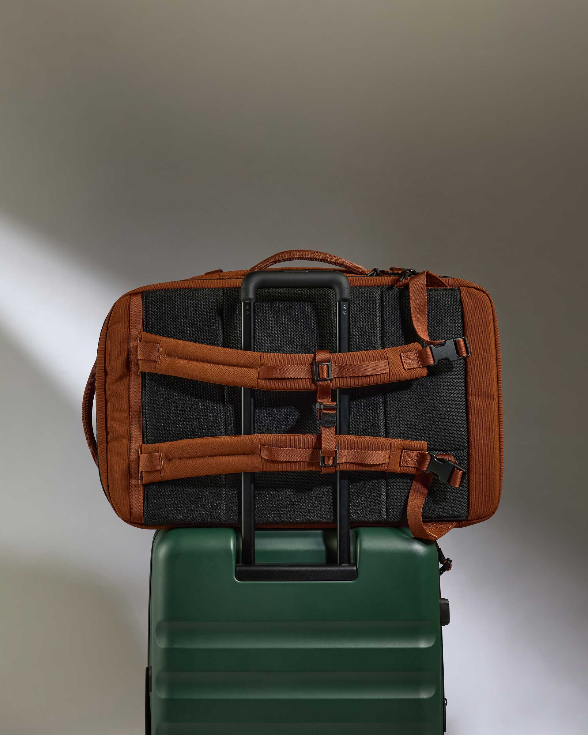Antler Luggage -  Discovery 60L Hybrid Duffle Backpack in Clay Brown - Backpack | Large Discovery 60L Backpack in Clay | Rucksacks & Travel Bags