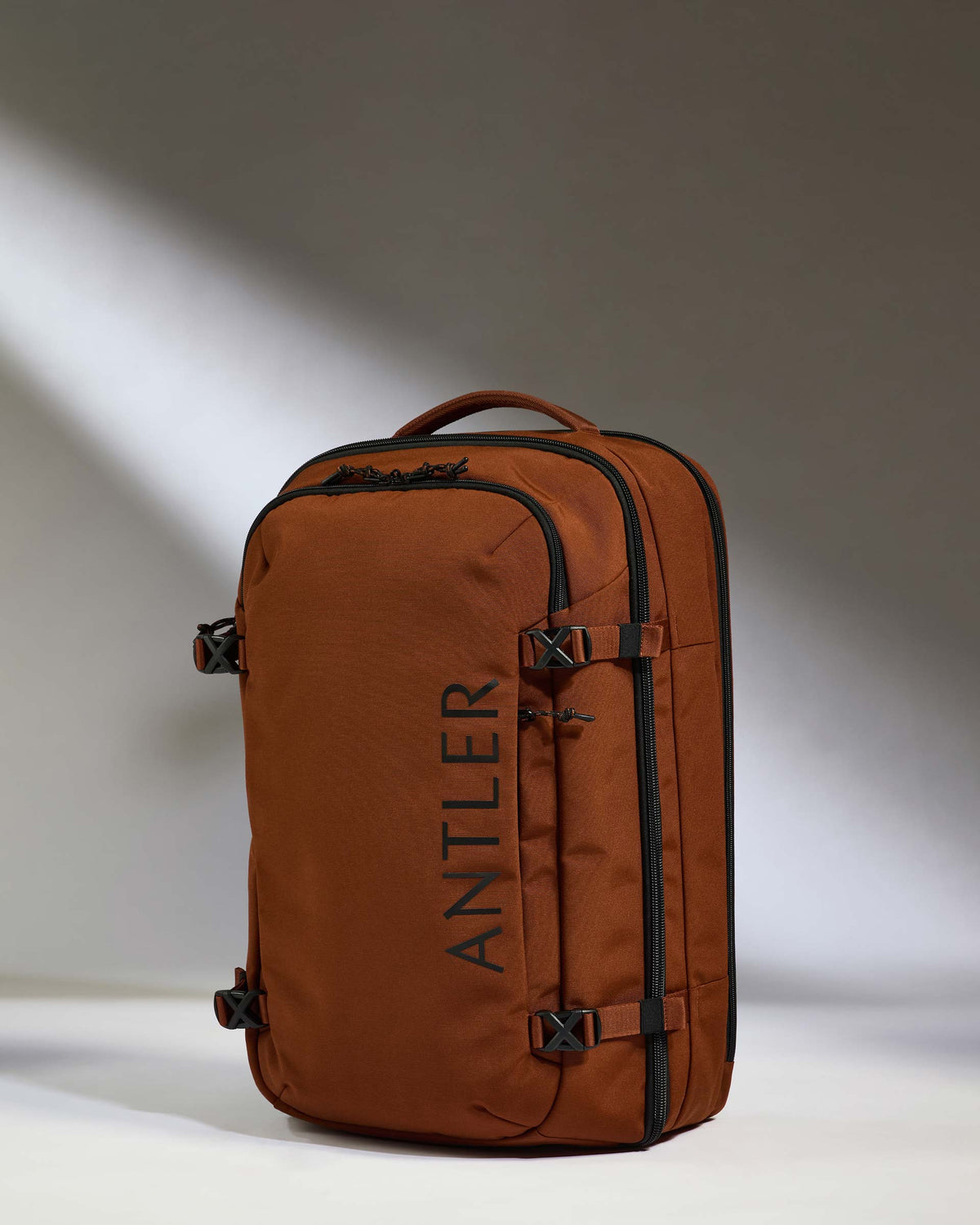 Antler Luggage -  Discovery 60L Hybrid Duffle Backpack in Clay Brown - Backpack | Large Discovery 60L Backpack in Clay | Rucksacks & Travel Bags