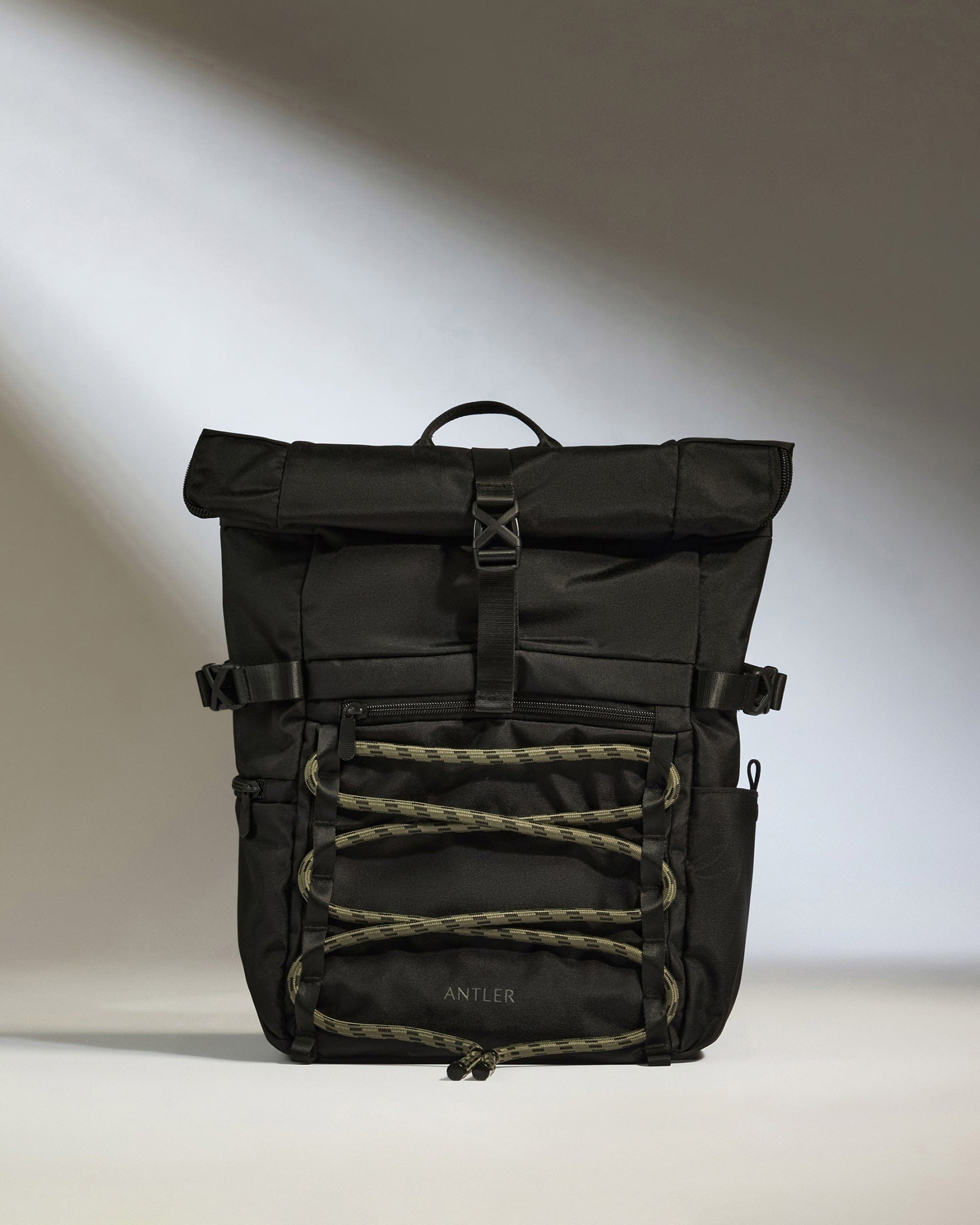 Antler Luggage -  Discovery Roll Top Backpack in Carbon Black - Backpack Discovery Roll Top Backpack in Carbon Black | Rucksacks & Travel Bags