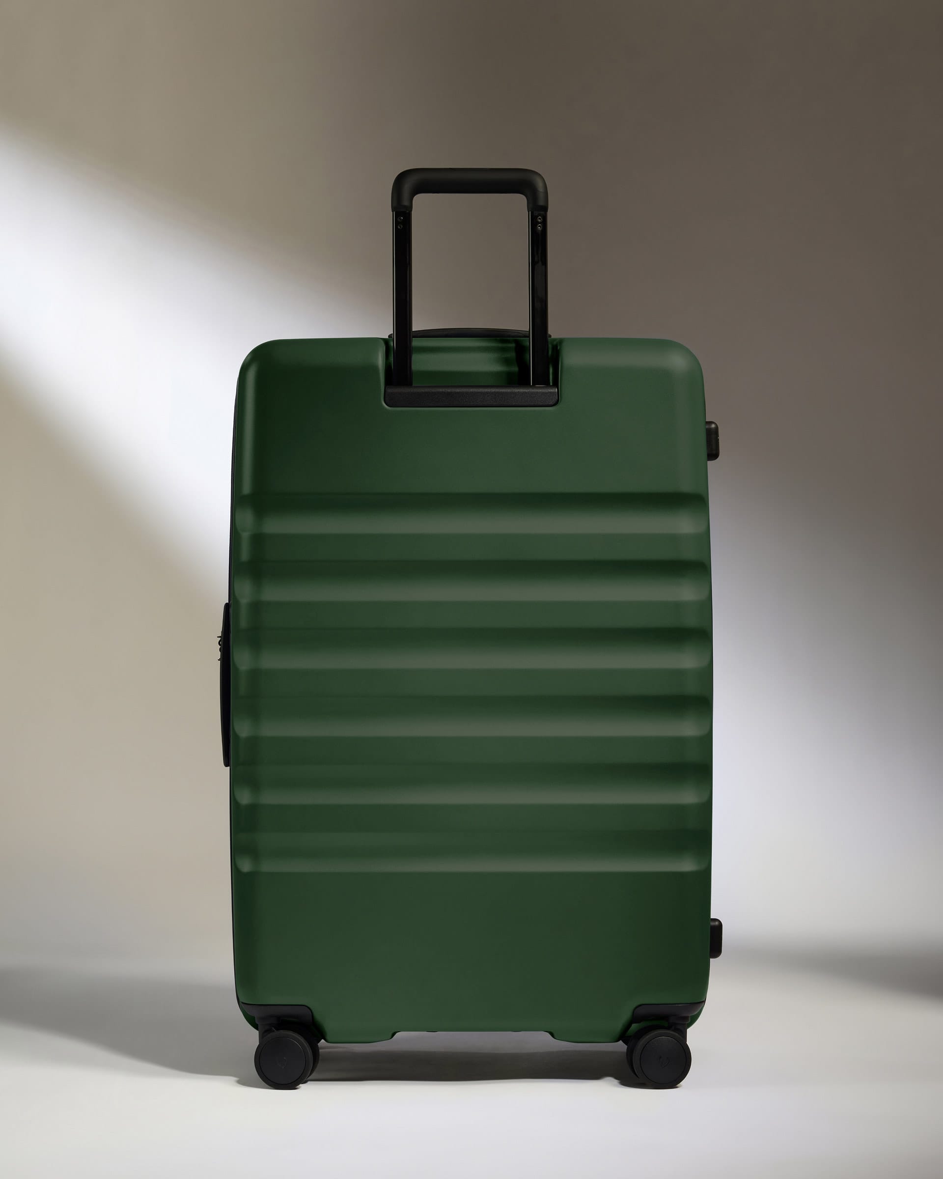 Antler Luggage -  Dual Opening Large Suitcase in Antler Green - Icon Stripe - Hard Suitcase - Large Dual Opening Large Suitcase in Green - Icon Stripe | Lightweight & Hard Shell Suitcase