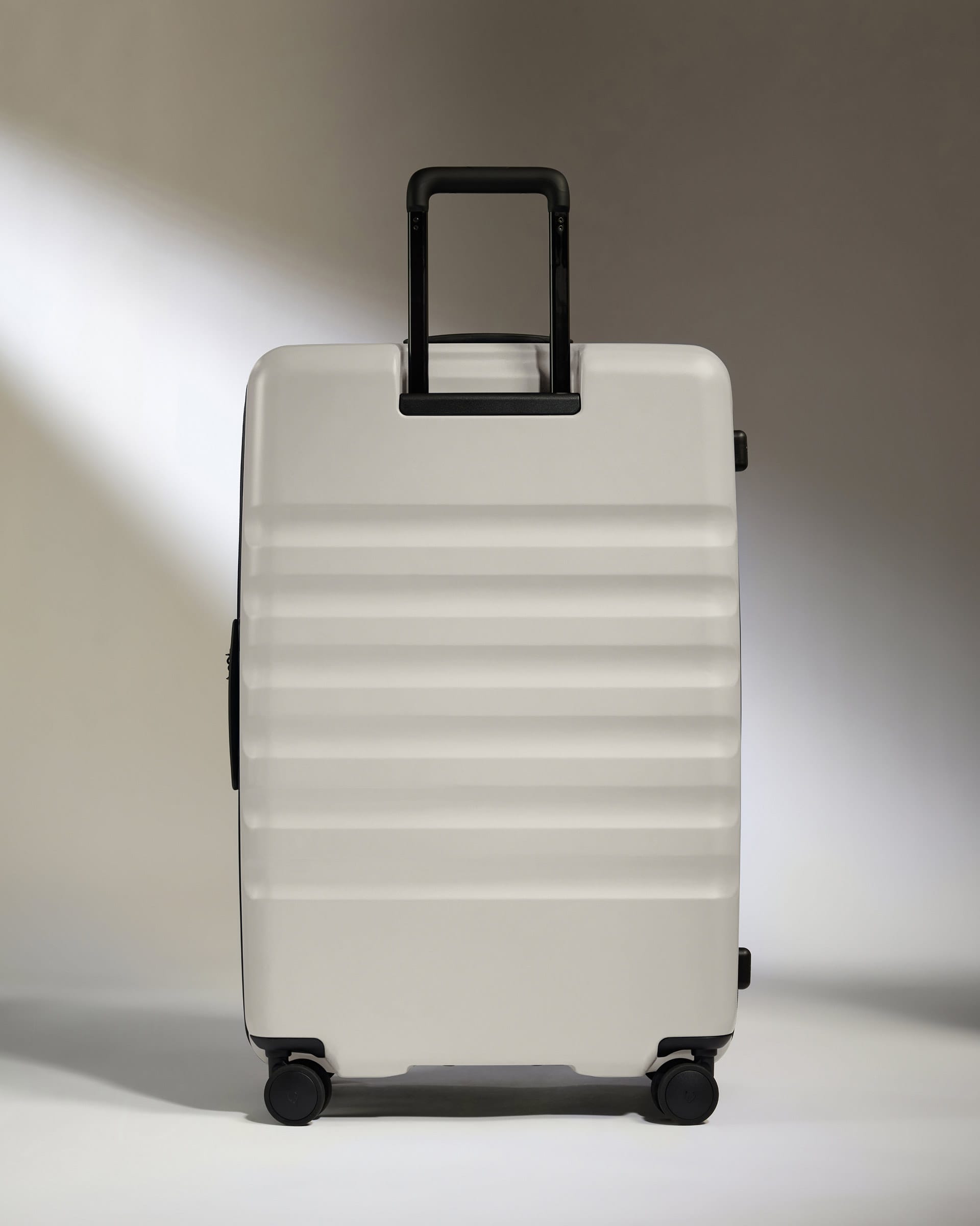 Antler Luggage -  Dual Opening Large Suitcase in Taupe - Icon Stripe - Hard Suitcase - Large Dual Opening Large Suitcase in Taupe - Icon Stripe | Lightweight & Hard Shell Suitcase