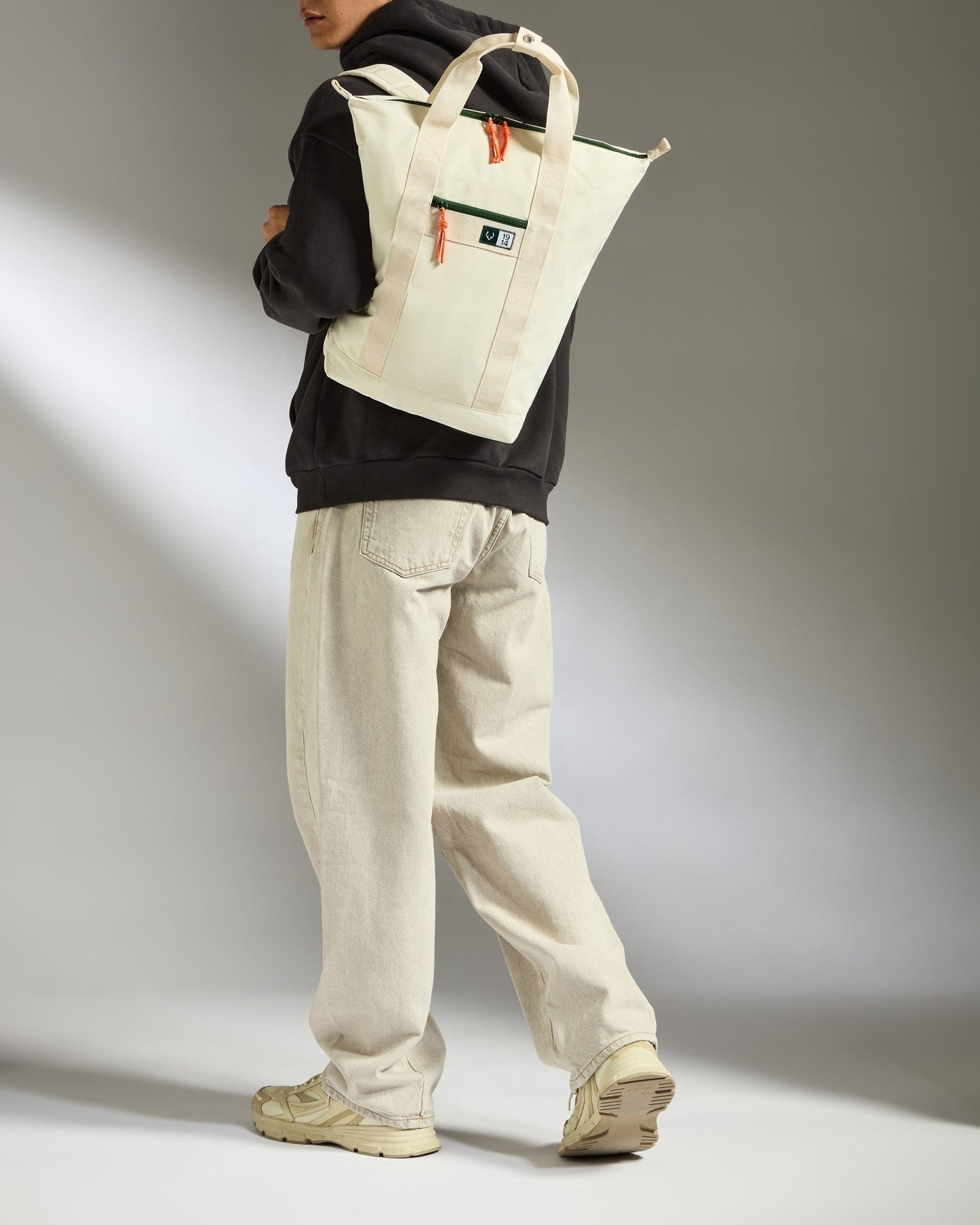 Antler Luggage -  Essential 2-in-1 Tote Backpack in Stone - Backpack Essential 2-in-1 Tote and Backpack in Beige | Travel & Lifestyle Bags | Convertible Bag