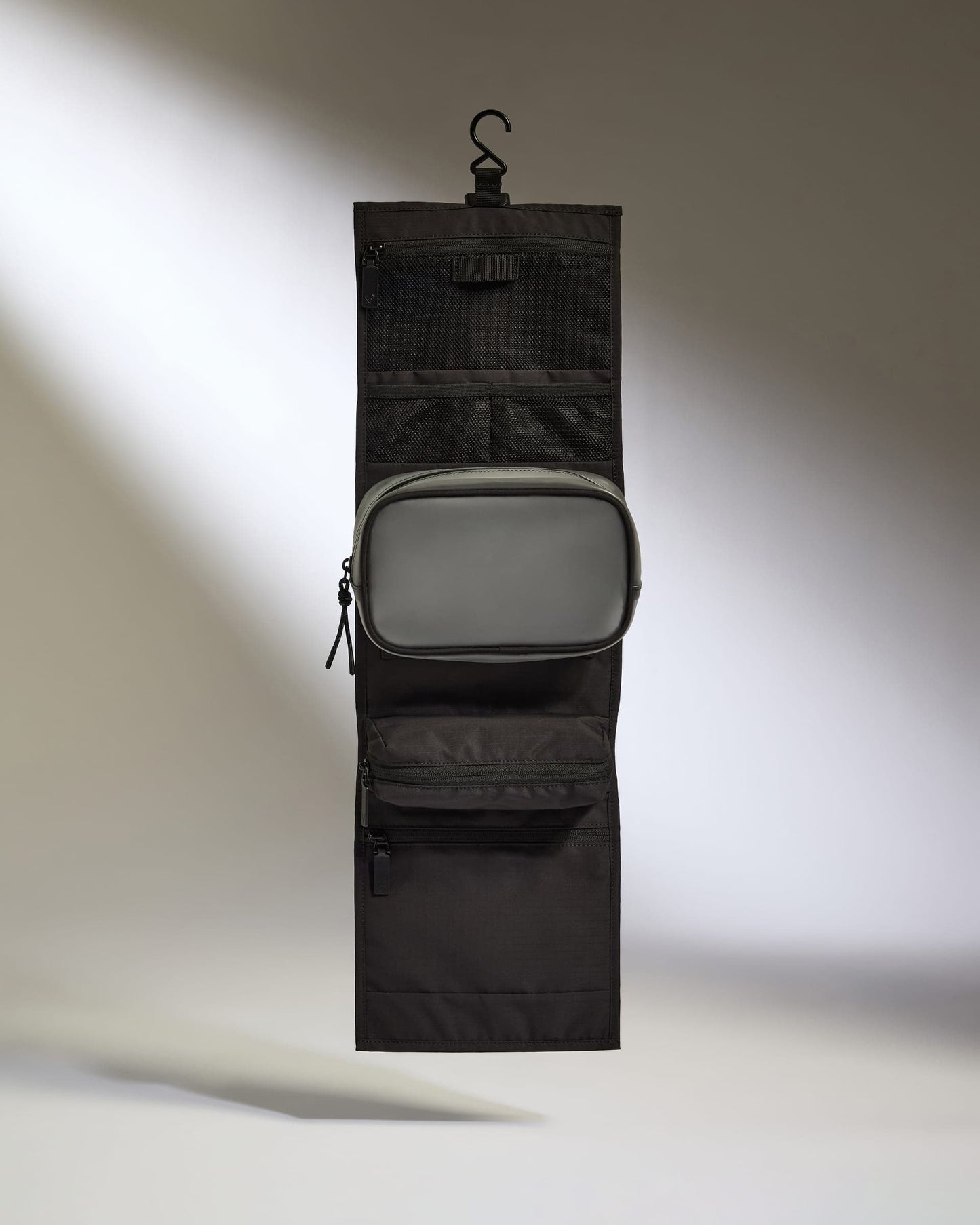 Antler Luggage -  Essential Hanging Wash Bag in Black - Wash Bag Essential Hanging Wash Bag in Black | Travel Accessories & Toiletry Bag