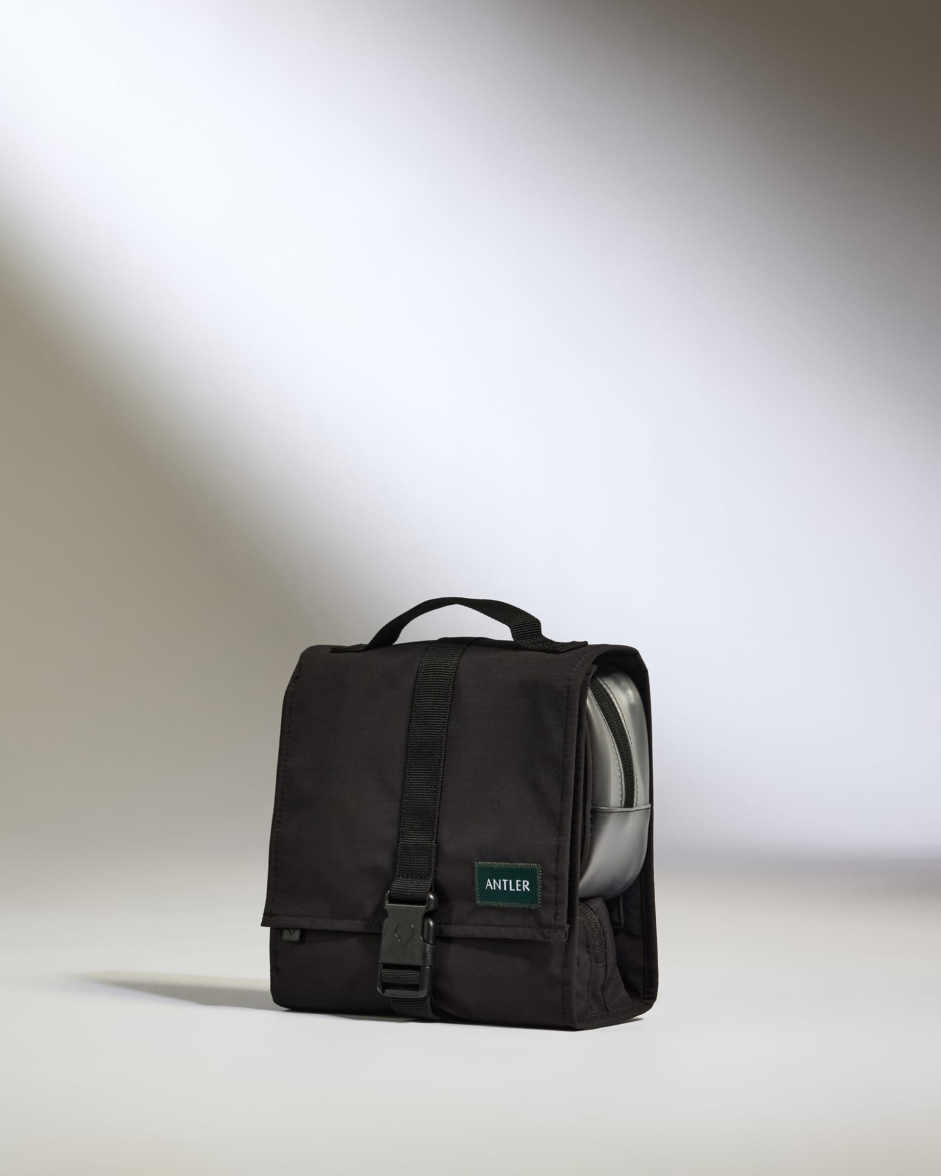 Antler Luggage -  Essential Hanging Wash Bag in Black - Wash Bag Essential Hanging Wash Bag in Black | Travel Accessories & Toiletry Bag