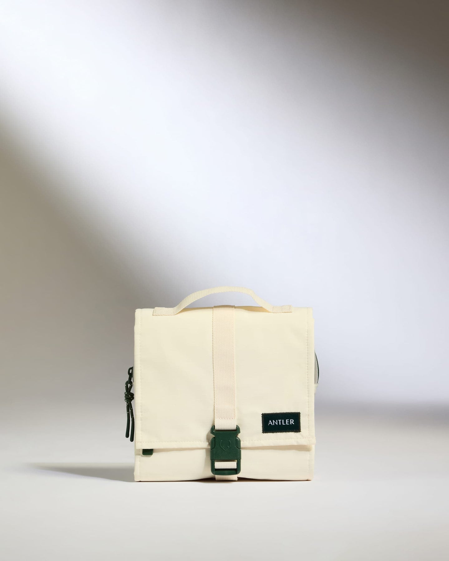 Antler Luggage -  Essential Hanging Wash Bag in Stone - Wash Bag Essential Hanging Wash Bag in Beige | Travel Accessories & Toiletry Bag