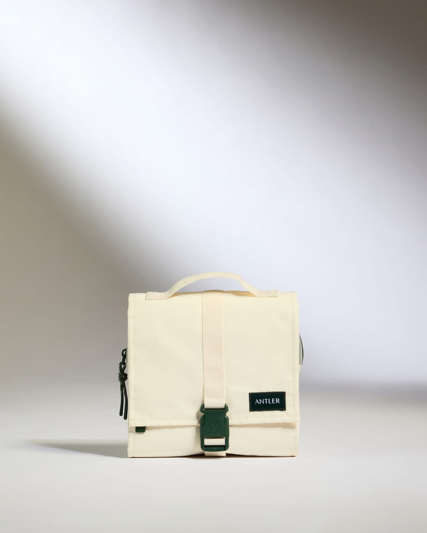 Antler Luggage -  Essential Hanging Wash Bag in Stone - Wash Bag Essential Hanging Wash Bag in Beige | Travel Accessories & Toiletry Bag