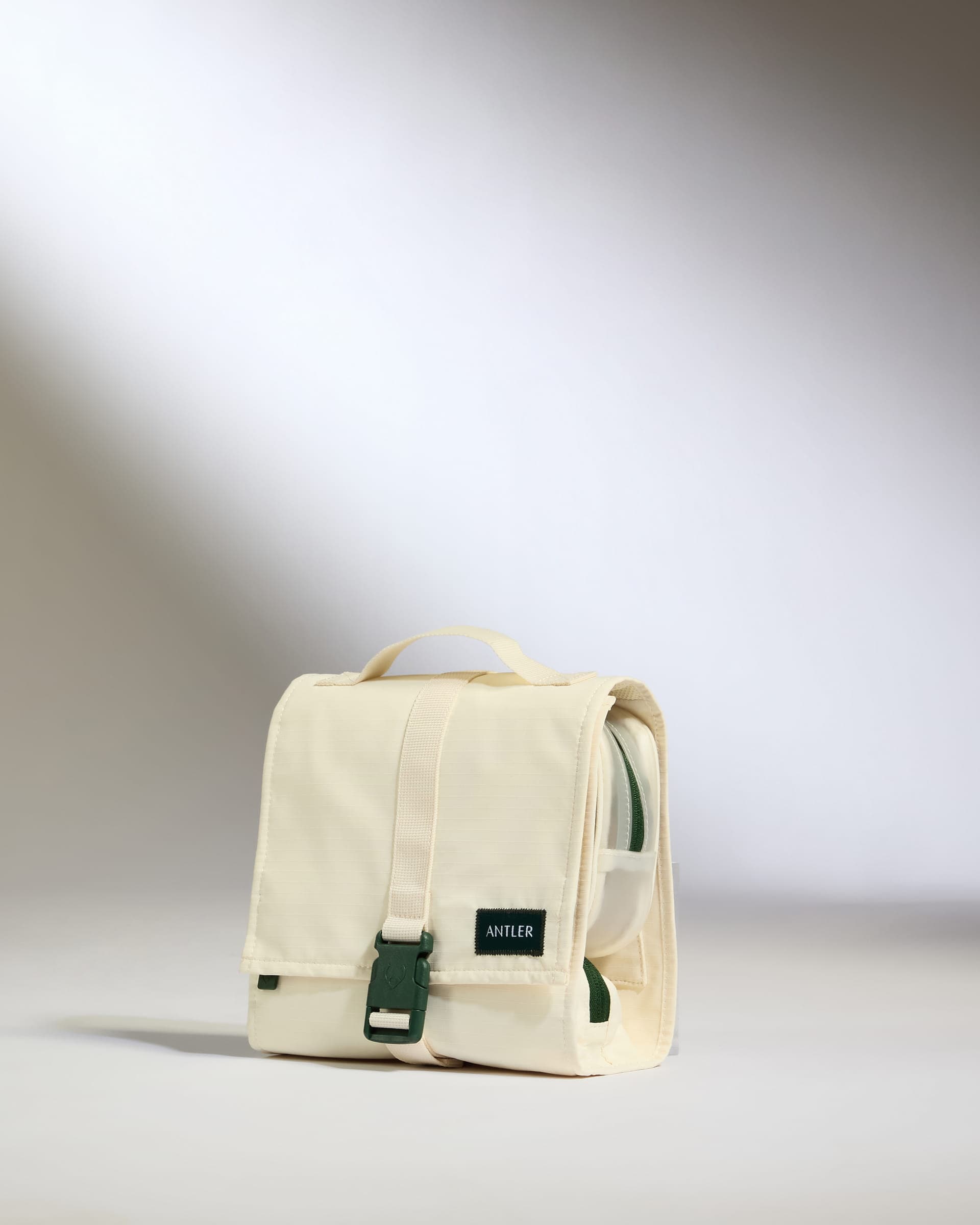 Essential Hanging Wash Bag in Beige
