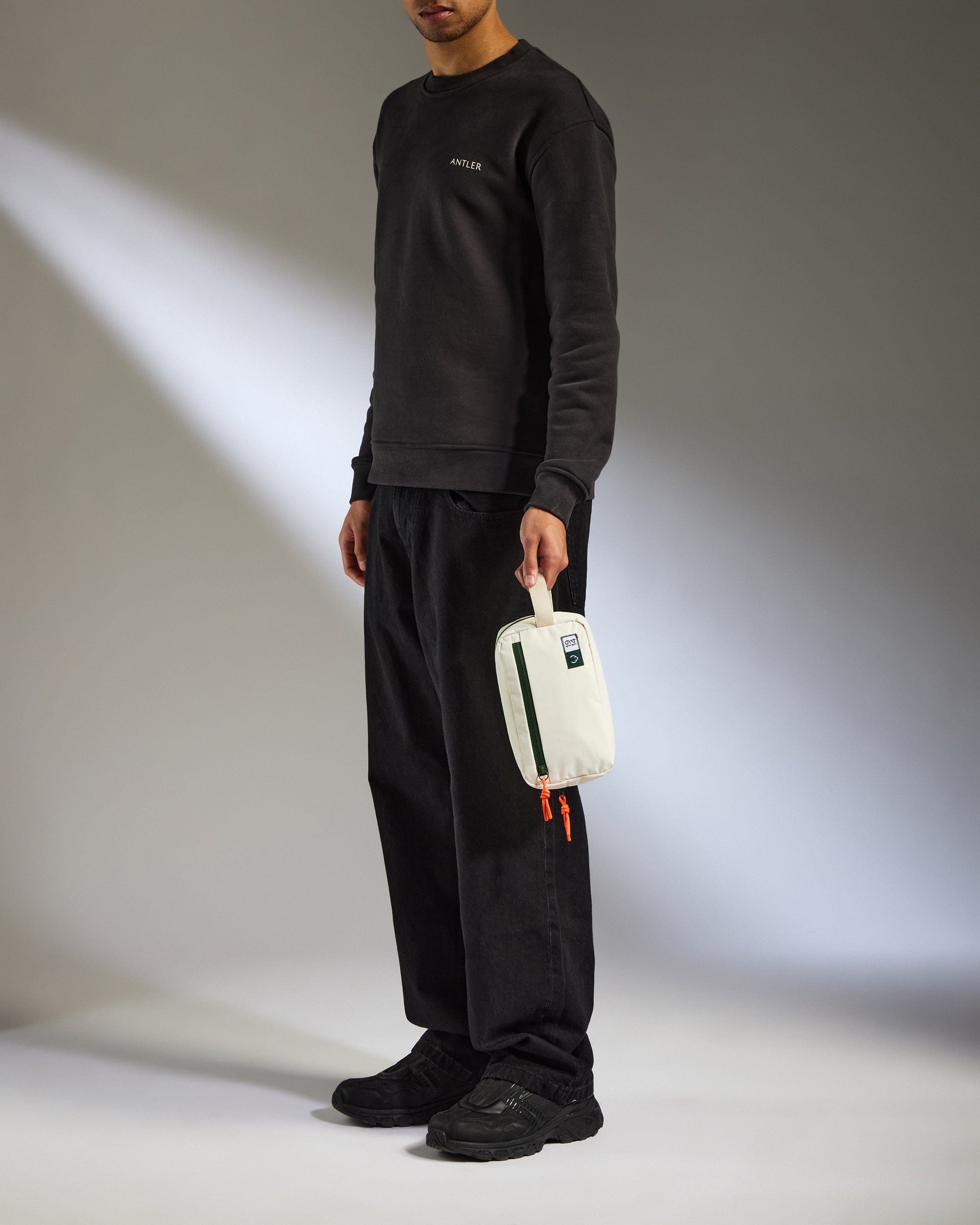 Antler Luggage -  Essential Wash Bag in Stone - Accessories Essential Wash Bag in Beige | Travel Accessories & Travel Toiletry Bag