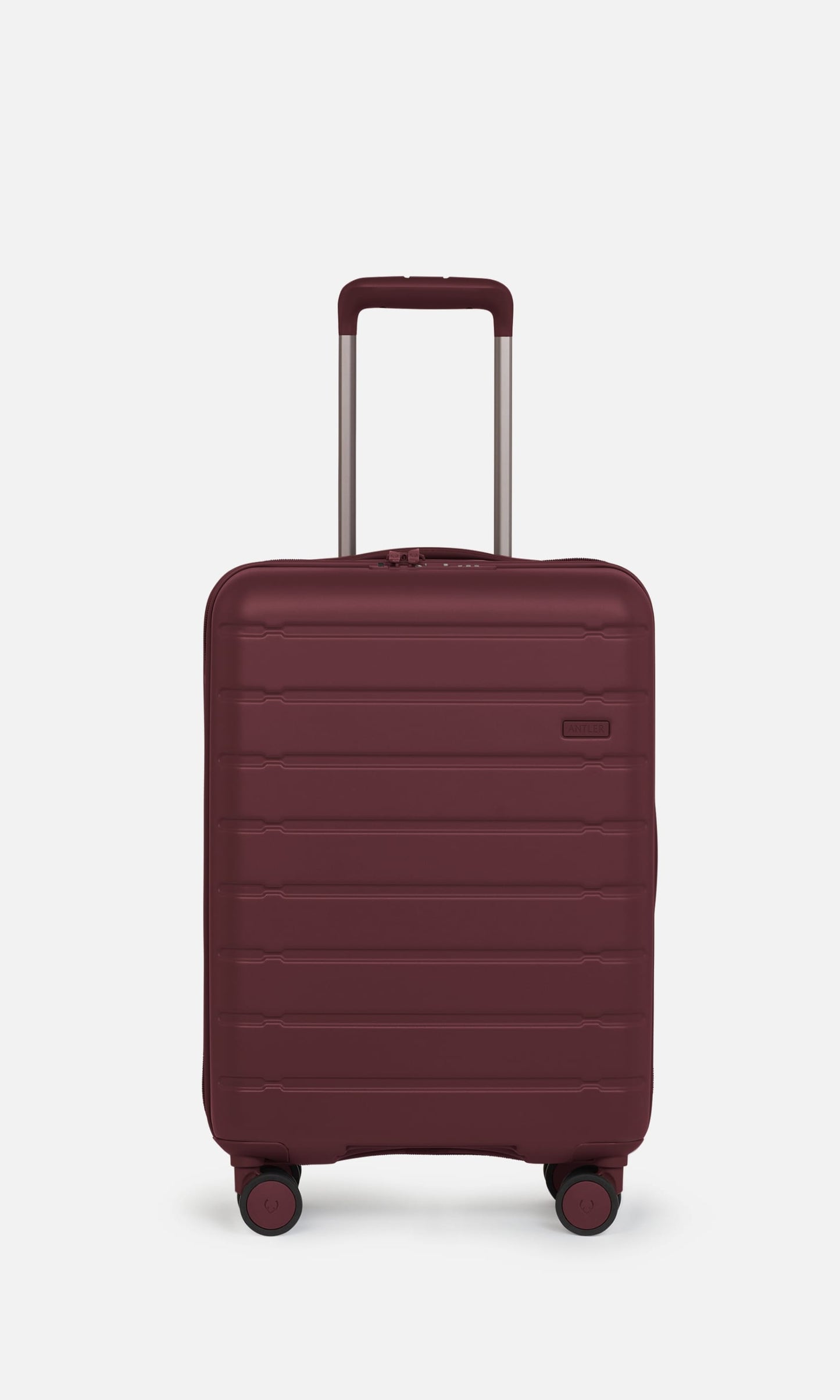 Antler Luggage -  Expandable Cabin Luggage in Berry Red - Stamford 2.0 - Expander Cabin Case | B1 4W Expandable Cabin Luggage in Red - Stamford 2.0| Hardshell Luggage