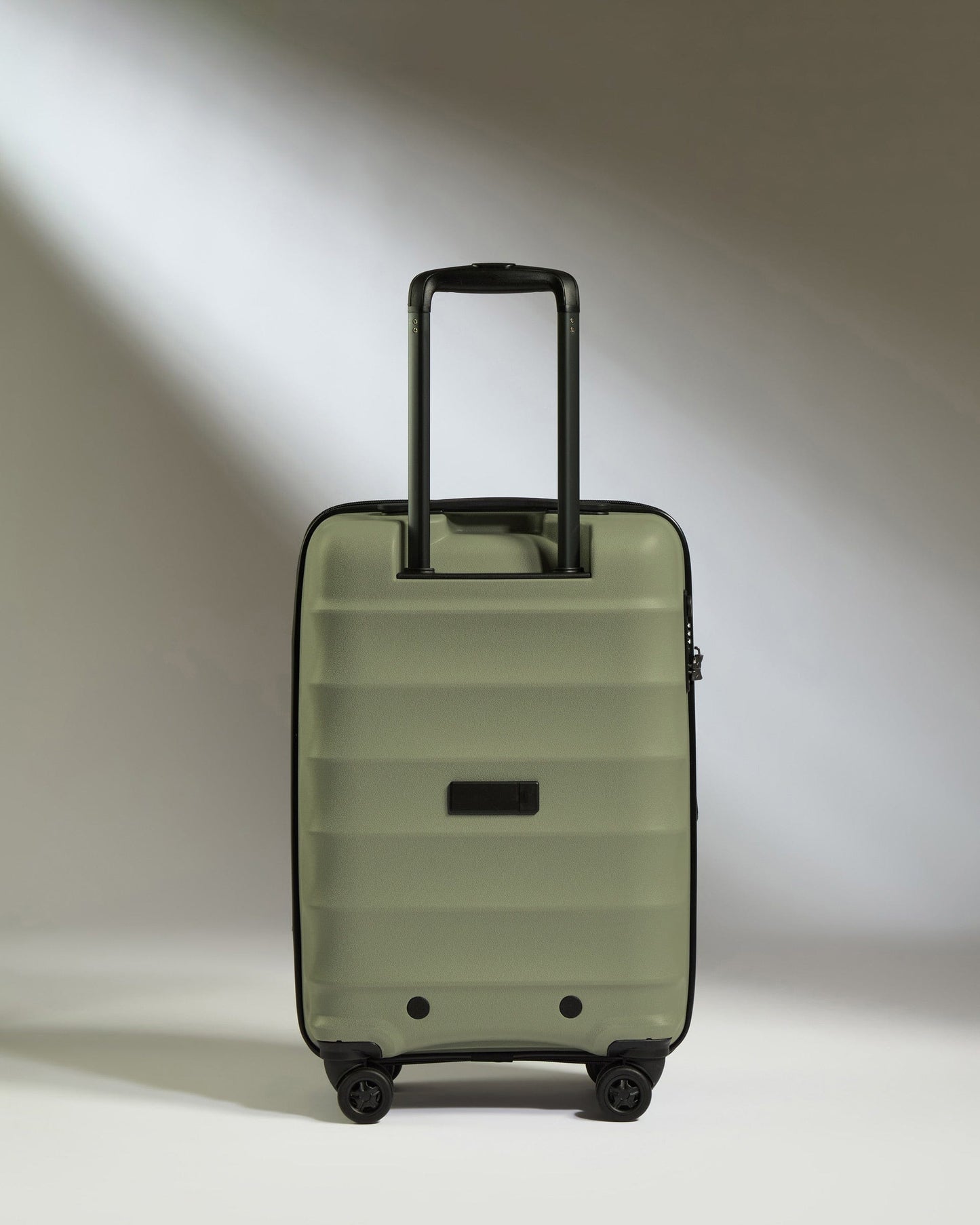 Antler Luggage -  Expandable Cabin Suitcase in Olive Green  - Juno - Hard Suitcase - Expander Cabin Cabin Suitcase with Expander in Olive Green - Juno | Carry-on Luggage