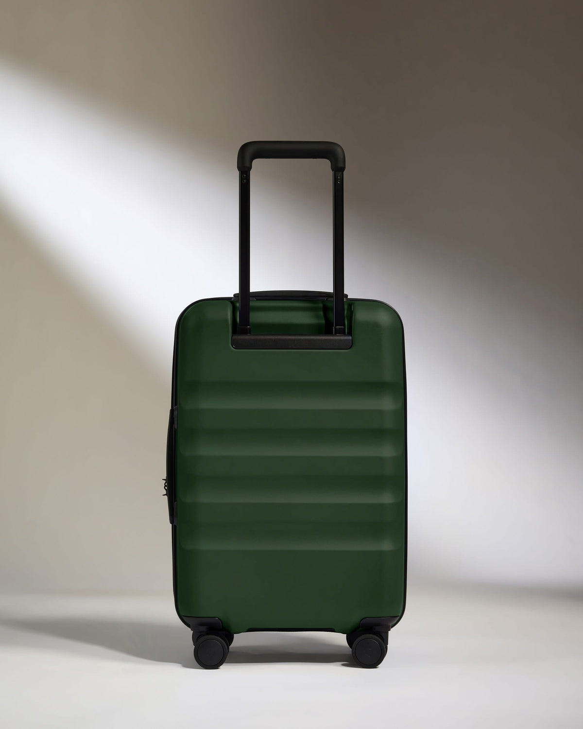 Antler Luggage -  Expandable Dual Opening Cabin Suitcase in Antler Green - Icon Stripe - Expander Cabin Case | B1 4W Expandable Dual Opening Cabin Suitcase in Green - Icon Stripe | Hard Shell Suitcase