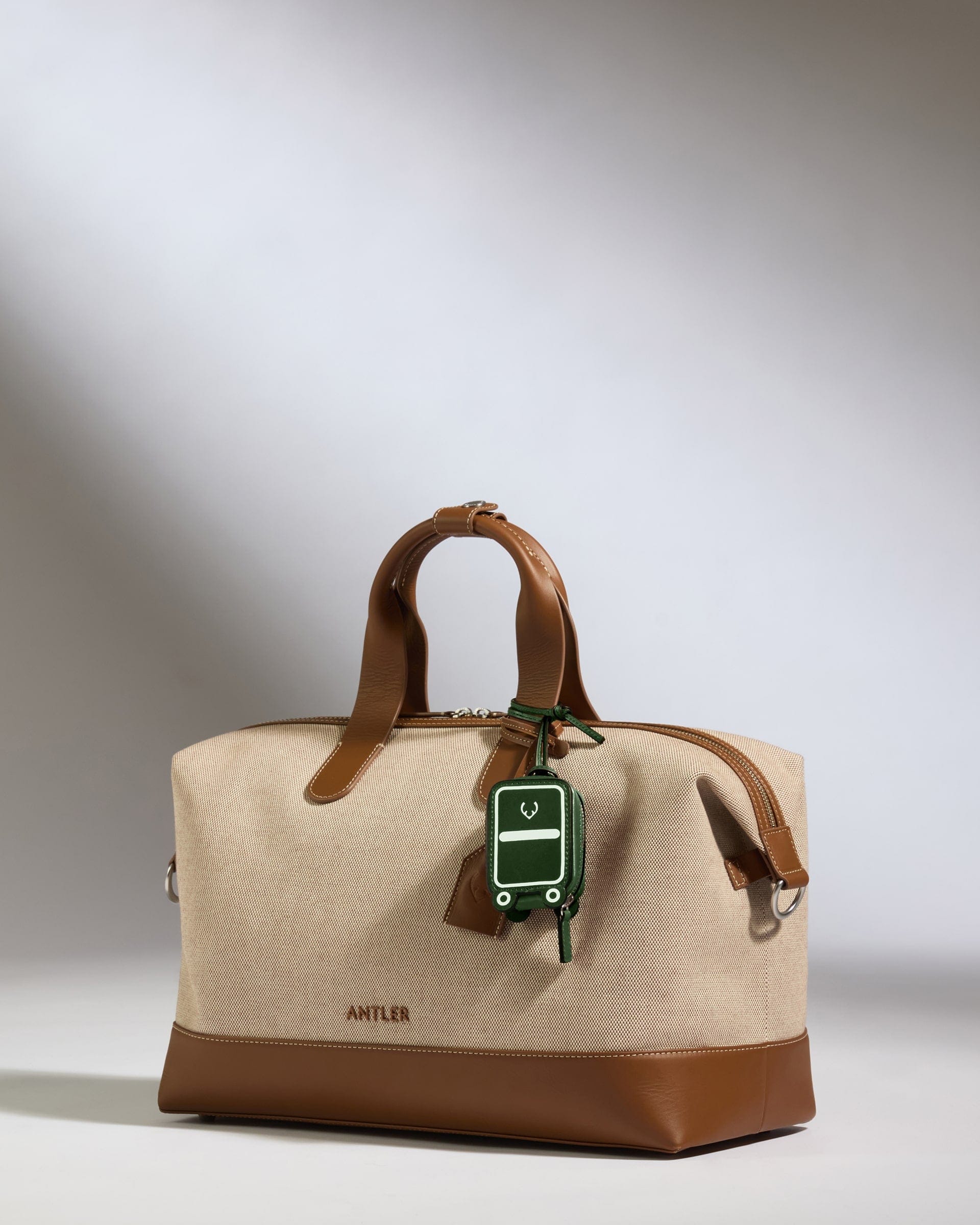 Antler Luggage -  Heritage Leather AirPods Case in Green - Airpod Case Leather Airpod Case in Green | Airpod Earbud Holder & Travel Accessories