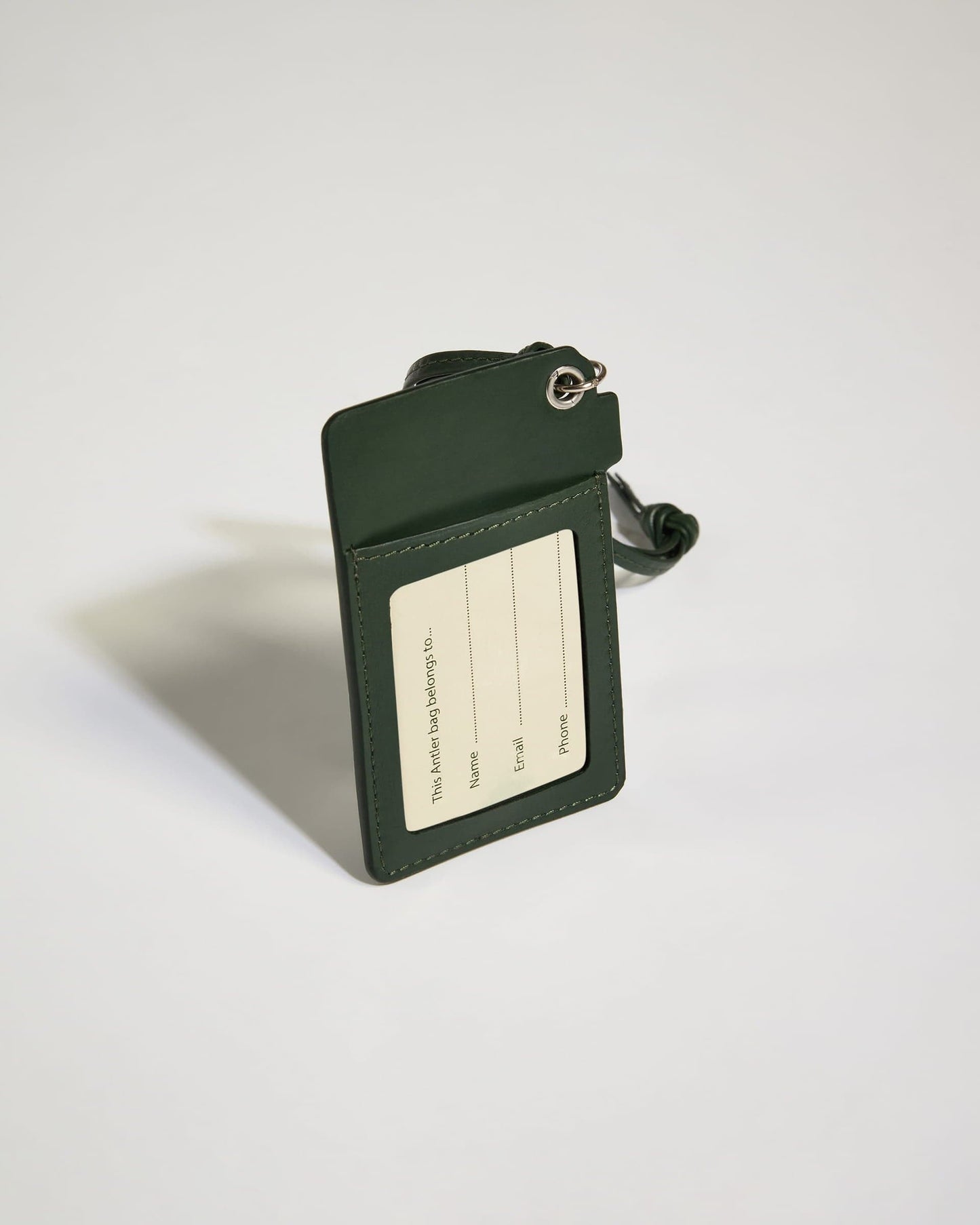 Antler Luggage -  Heritage Leather Tag Camera Green - Travel Accessories Heritage Leather Tag Camera Green