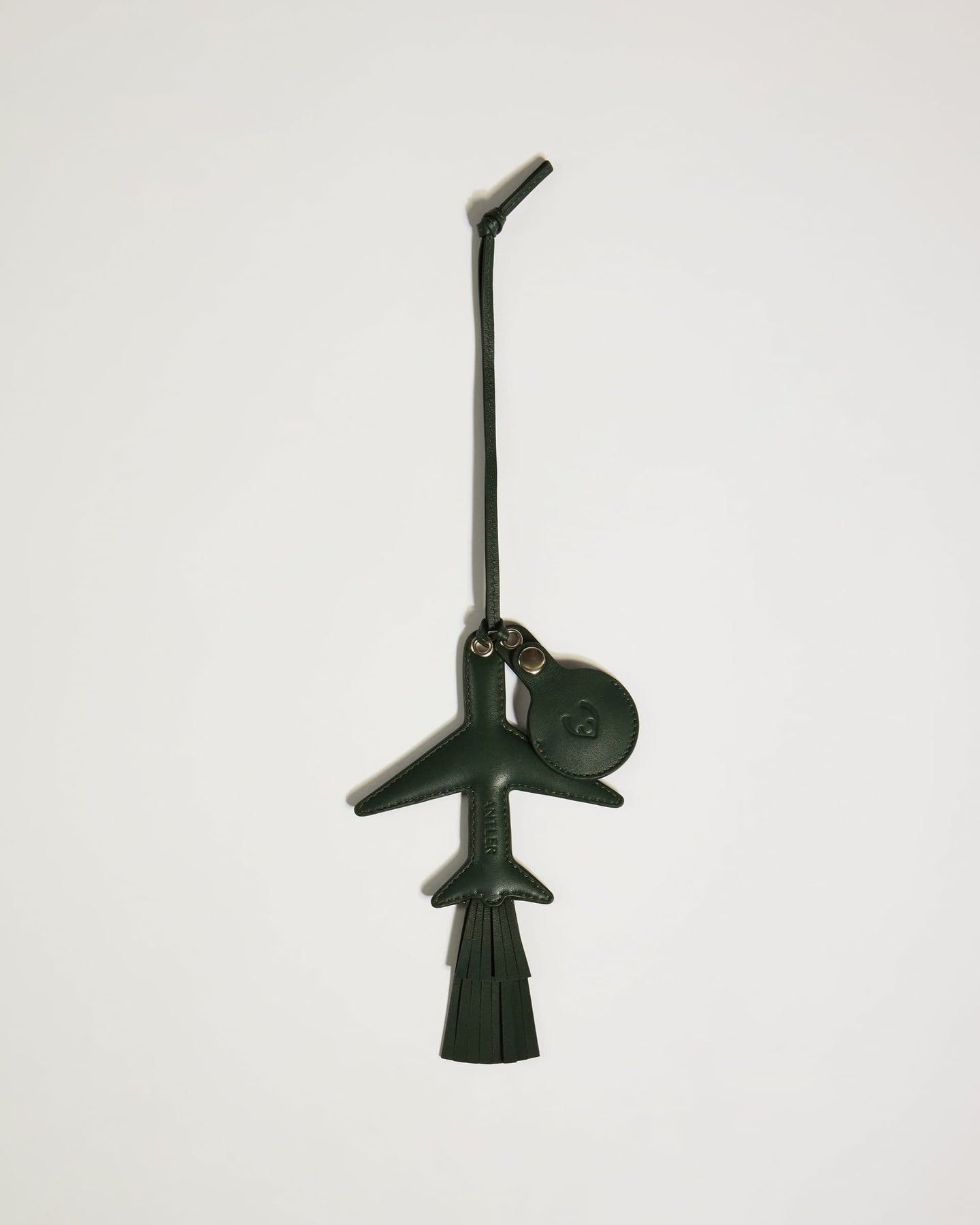 Antler Luggage -  Heritage Leather Tag Plane Green - Travel Accessories Heritage Leather Tag Plane Green