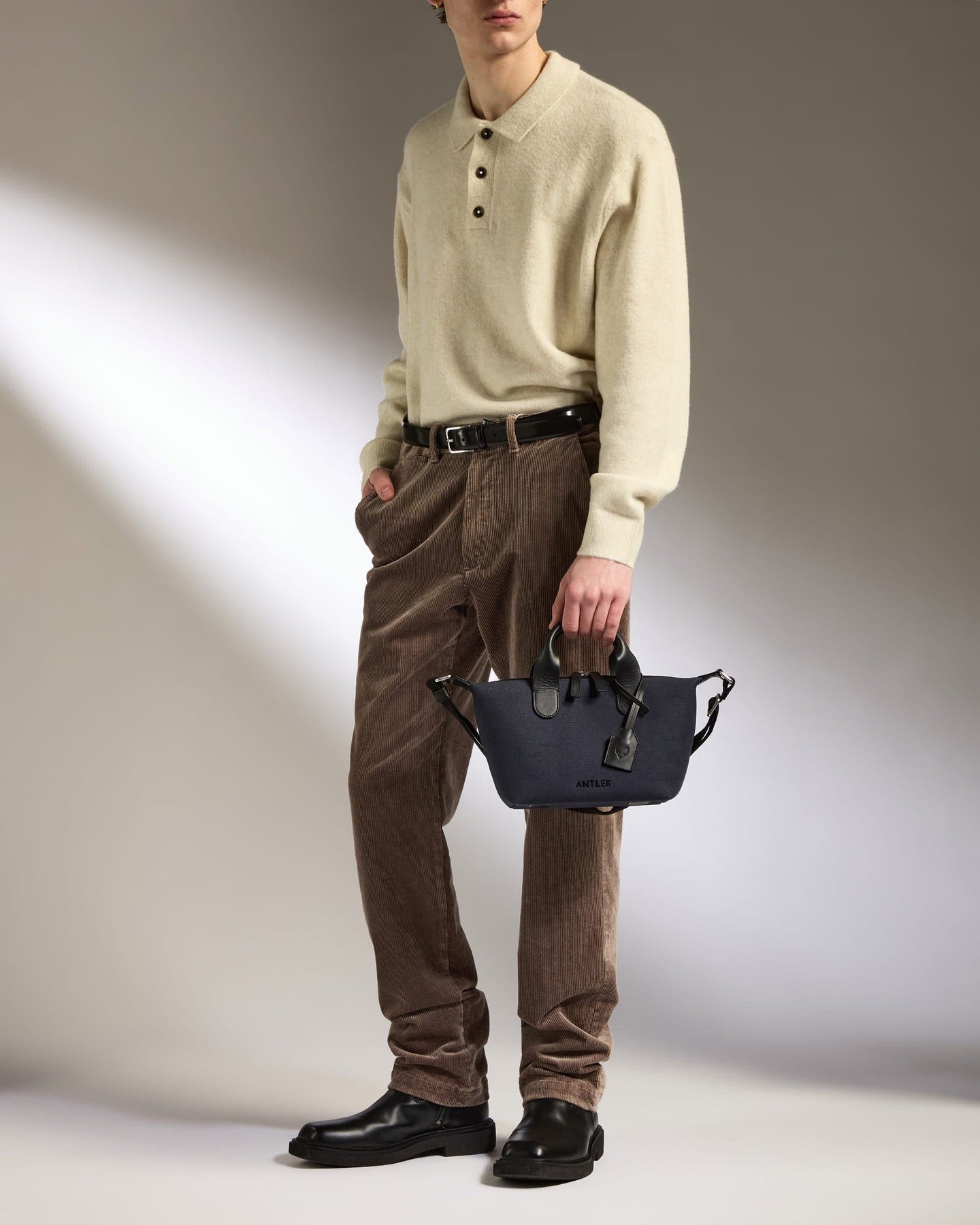 Antler Luggage -  Heritage Mini Crossbody Navy - Cross Body Bag Heritage Mini Crossbody Navy