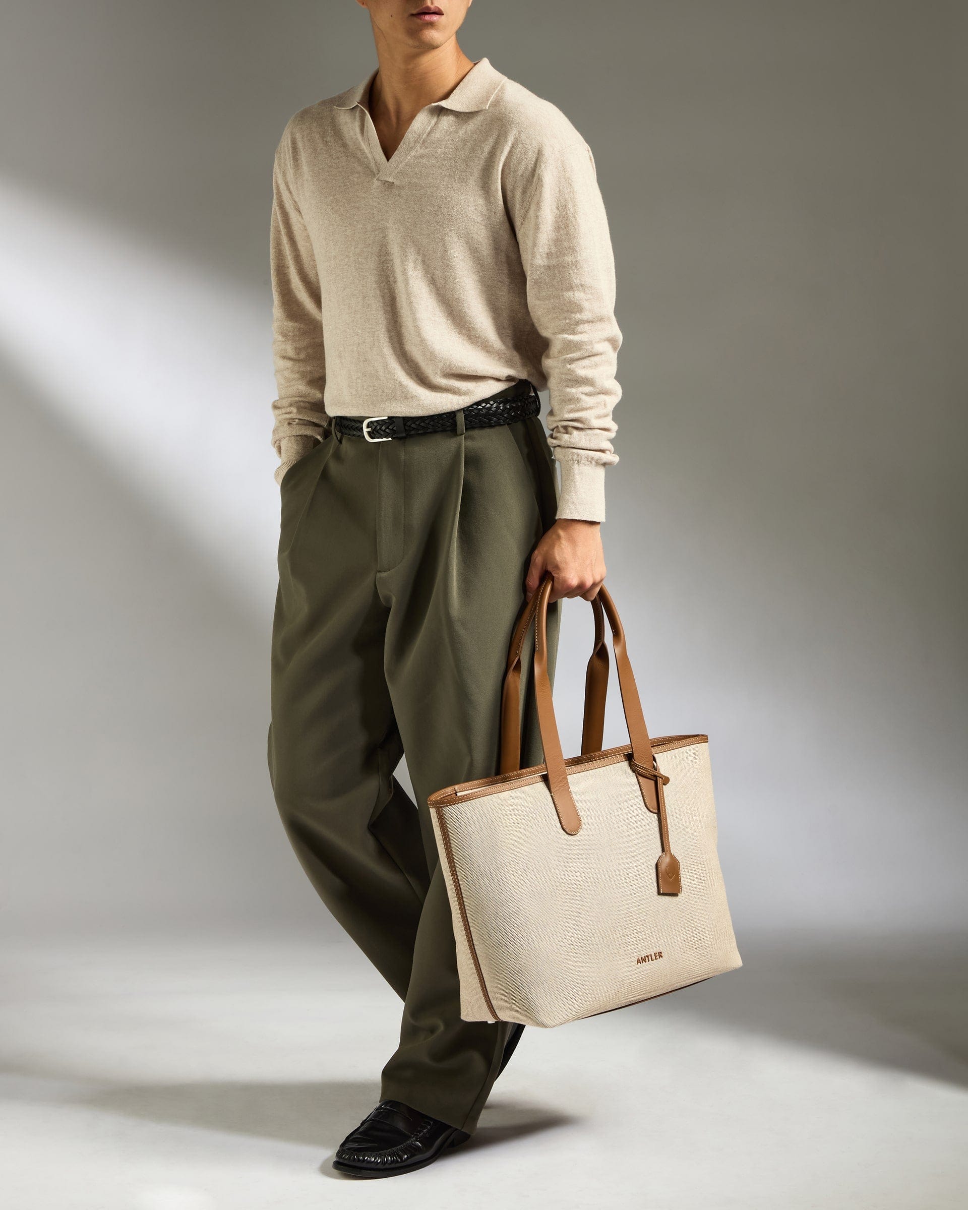 Antler Luggage -  Heritage Tote Bag in Natural - Tote Bag Heritage Tote Bag in Natural Beige | Travel & Work Bags and Accessories