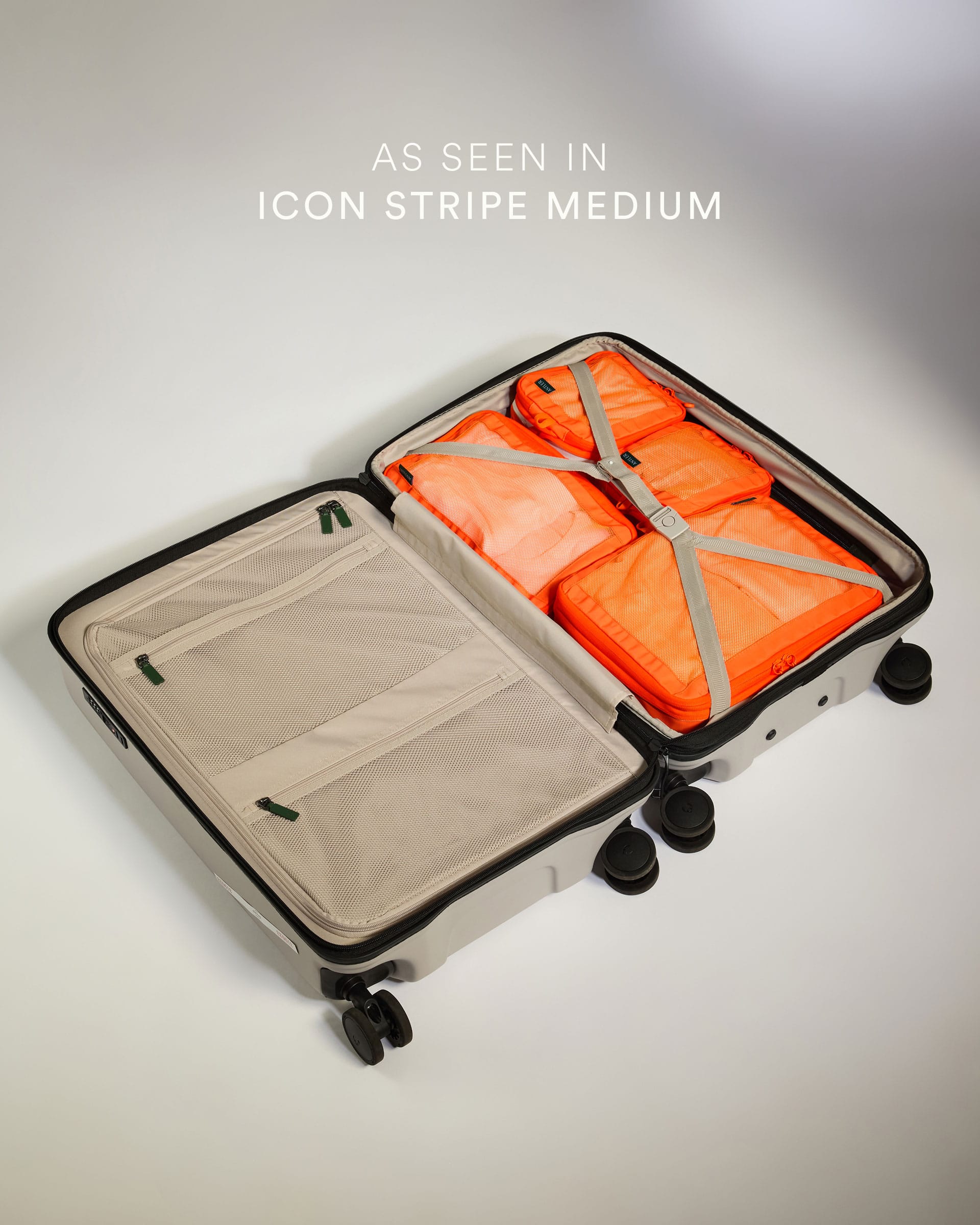 Stripe Packing Cubes in Orange - Set of 4 - Summer Capsule – Antler UK