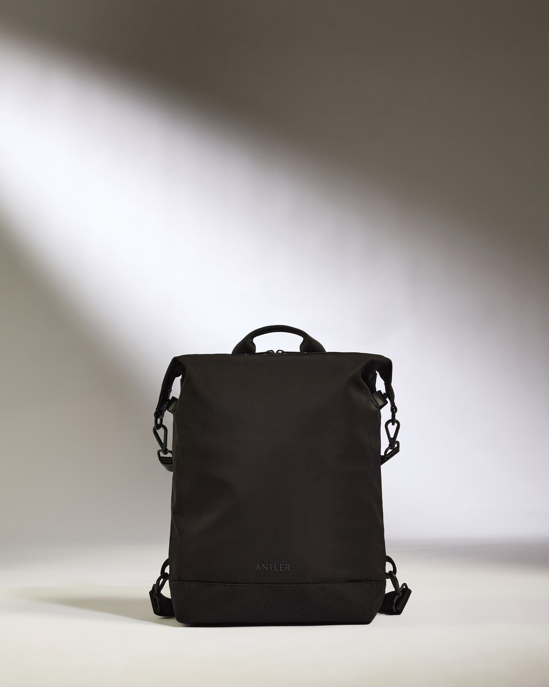 Antler Luggage -  Icon 2-in-1 Tote Backpack in Black - Backpack Icon 2-in-1 Tote and Backpack in Black | Travel & Lifestyle Bags | Convertible Bag