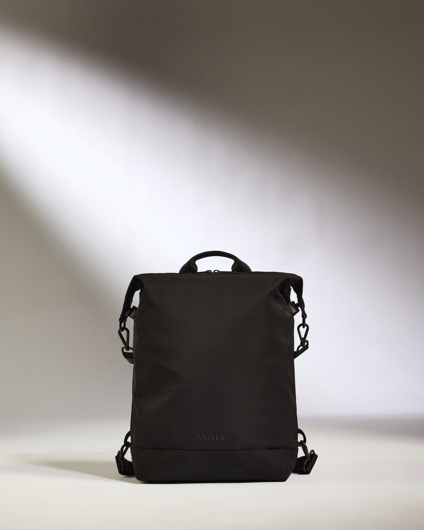 Antler Luggage -  Icon 2-in-1 Tote Backpack in Black - Backpack Icon 2-in-1 Tote and Backpack in Black | Travel & Lifestyle Bags | Convertible Bag