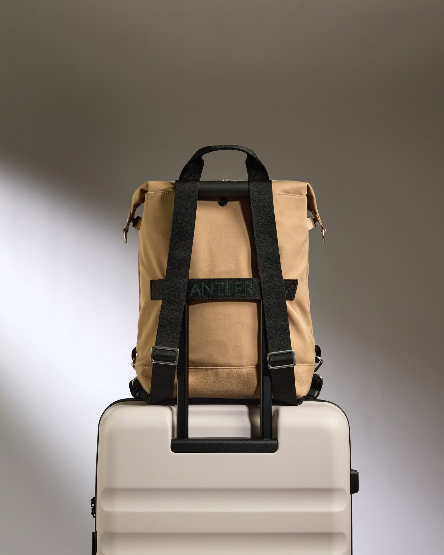 Antler Luggage -  Icon 2-in-1 Tote Backpack in Sand - Backpack Icon 2-in-1 Tote and Backpack in Beige | Travel & Lifestyle Bags | Convertible Bag