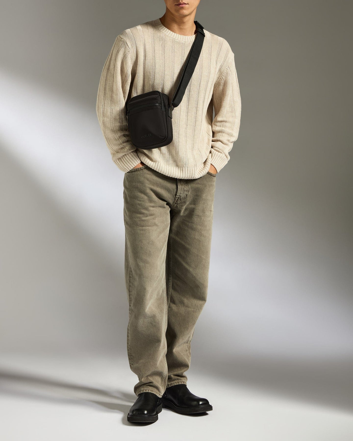 Antler Luggage -  Icon Crossbody Bag in Black - Cross Body Bag Icon Crossbody Bag in Black | Travel Bag & Accessories