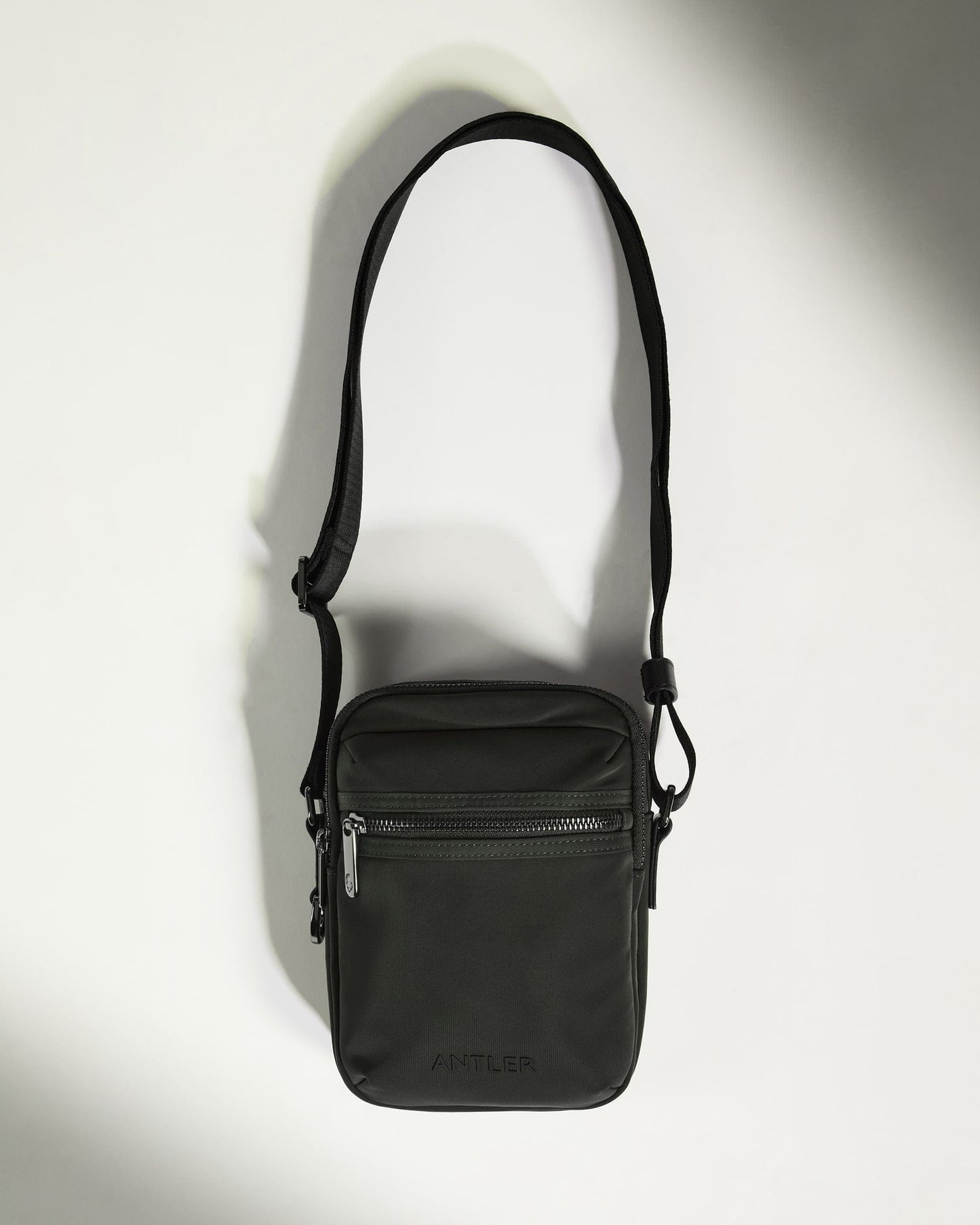 Antler Luggage -  Icon Crossbody Bag in Dark Khaki Green - Cross Body Bag Icon Crossbody Bag in Khaki Green | Travel Bag & Accessories