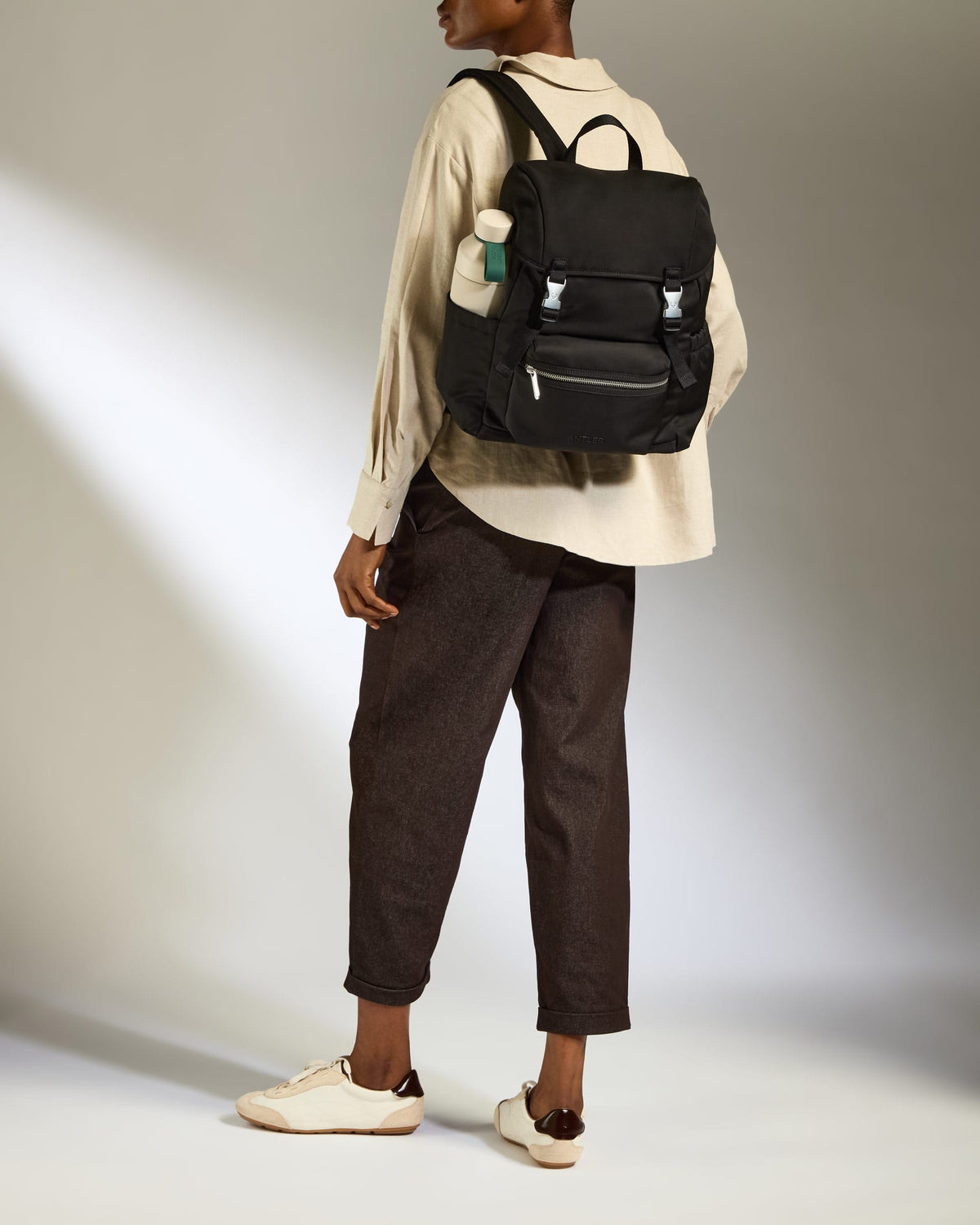 Antler Luggage -  Icon Drawstring Backpack in Black - Backpack Icon Drawstring in Black | Rucksacks & Travel Bags