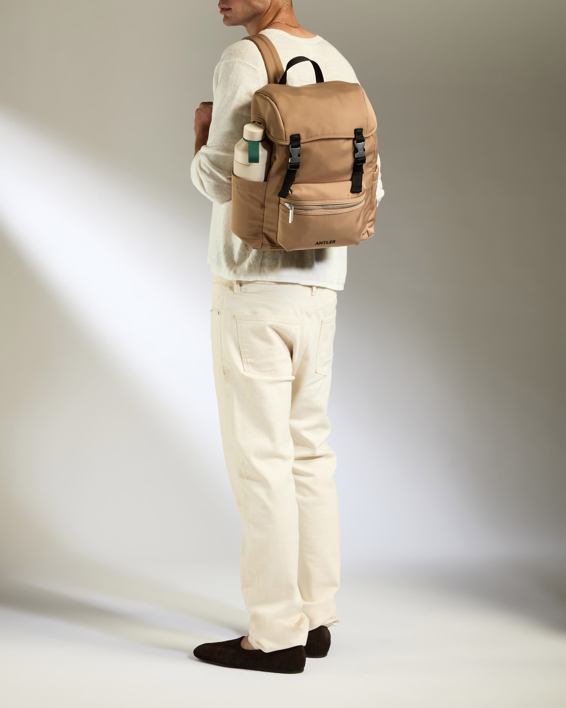 Antler Luggage -  Icon Drawstring Backpack in Sand - Backpack Icon Drawstring Backpack in Sand | Rucksacks & Travel Bags