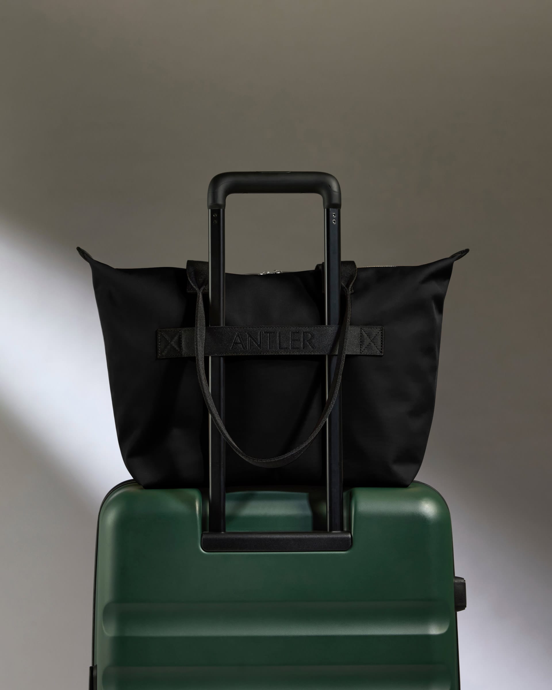 Antler Luggage -  Icon Flat Pack Tote Bag in Black - Tote Bag Icon Flat Pack Tote Bag in Black | Travel & Work Bags and Accessories