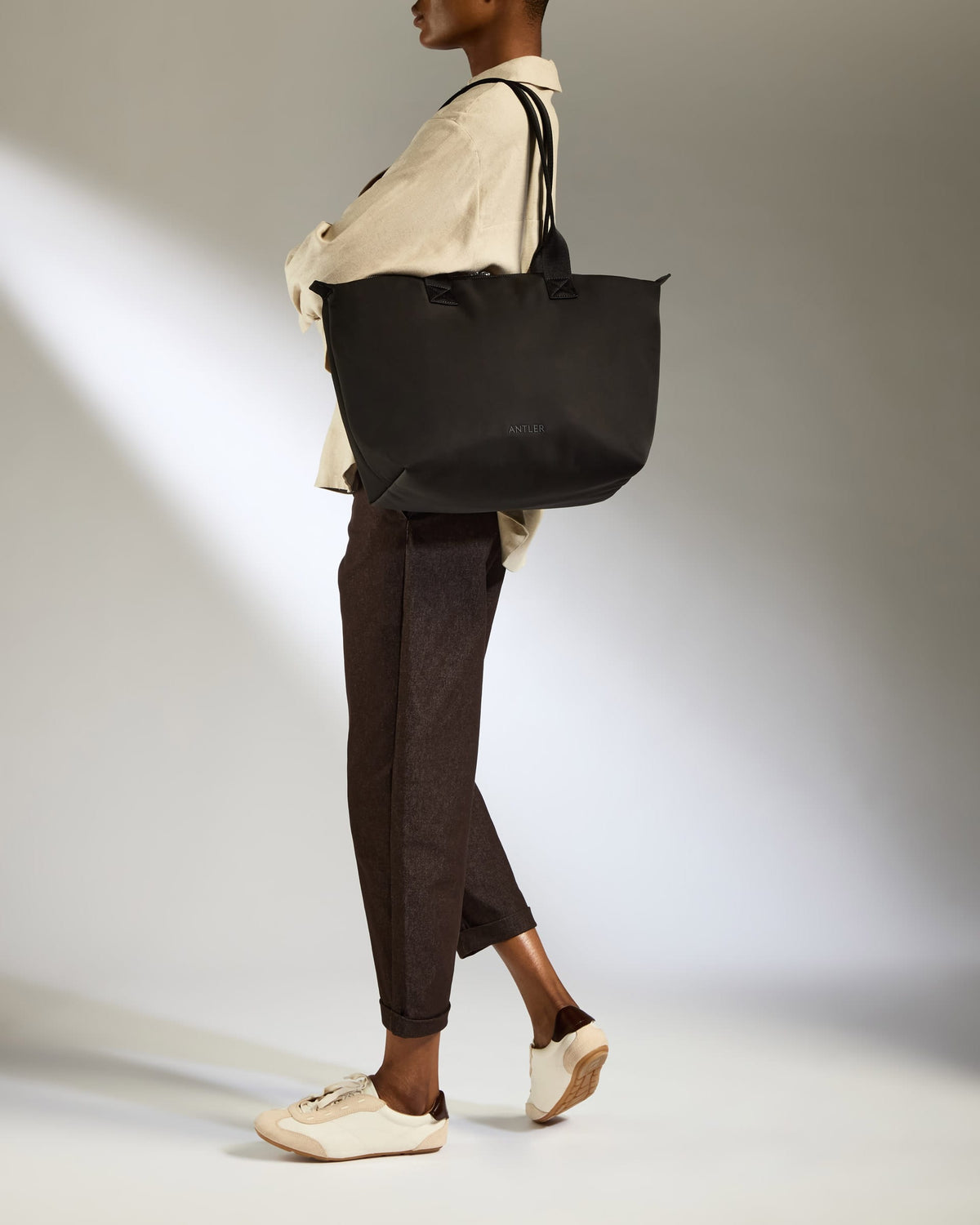 Antler Luggage -  Icon Flat Pack Tote Bag in Black - Tote Bag Icon Flat Pack Tote Bag in Black | Travel & Work Bags and Accessories
