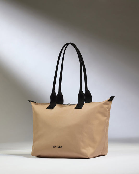 Antler Luggage -  Icon Flat Pack Tote Bag in Sand - Tote Bag Icon Flat Pack Tote Bag in Sand | Travel & Work Bags and Accessories
