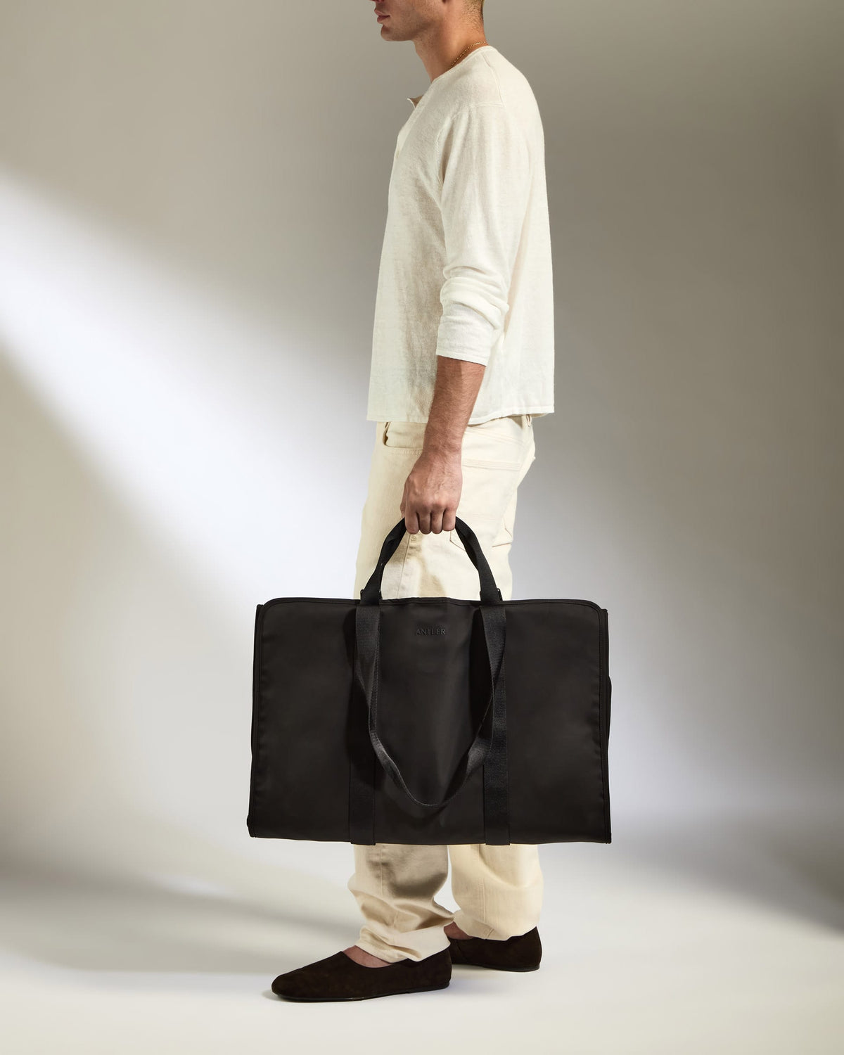 Antler Luggage -  Icon Garment Carrier in Black - Garment Cover Icon Garment Carrier Bag in Black | Travel & Lifestyle Holdall Duffel Bags 