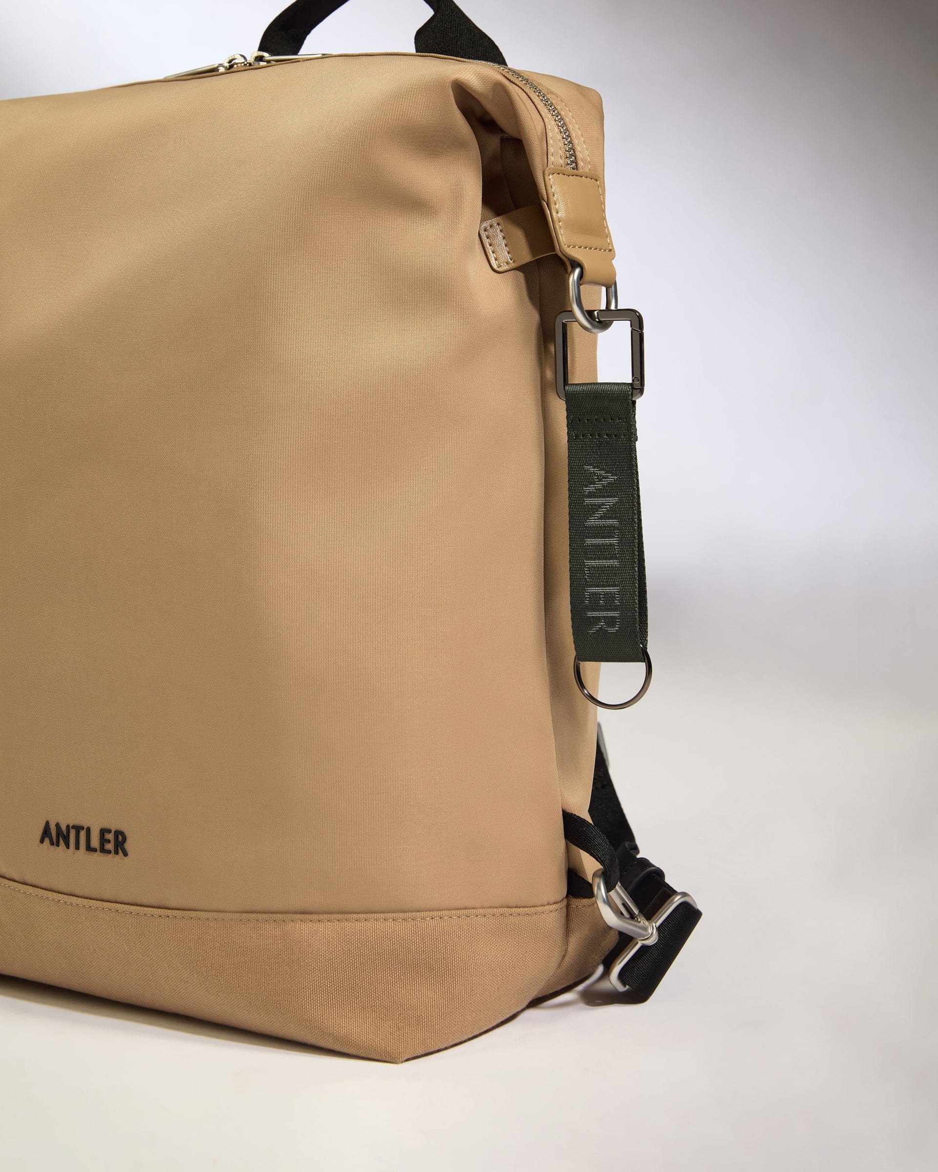 Antler Luggage -  Icon Keyring in Dark Khaki Green - Keyring Icon Keyring in Khaki Green | Keychain & Travel Bag Accessories