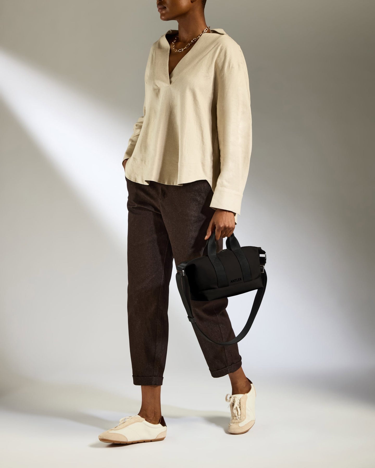 Antler Luggage -  Icon Mini Crossbody Bag in Black - Cross Body Bag Icon Mini Crossbody Bag in Black | Travel Bag & Accessories