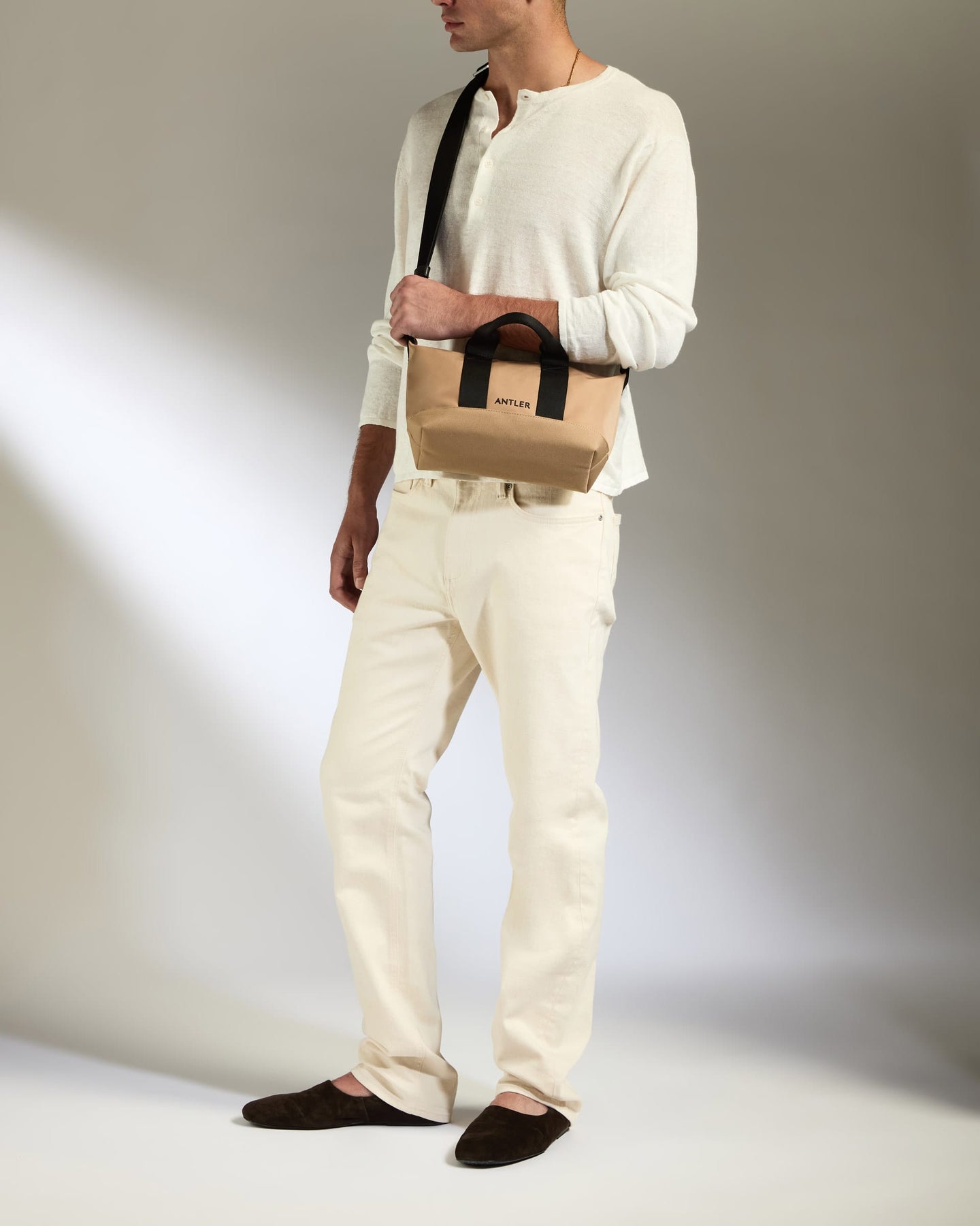 Antler Luggage -  Icon Mini Crossbody Bag in Sand - Cross Body Bag Icon Mini Crossbody Bag in Sand | Travel Bag & Accessories