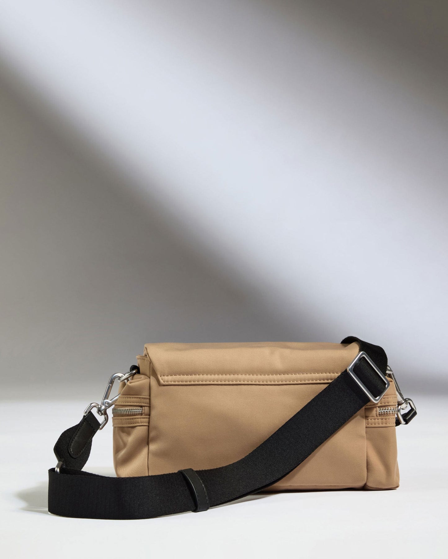 Antler Luggage -  Icon Mini Messenger in Sand - Cross Body Bag Icon Mini Messenger in Sand | Travel Bag | Canvas & Leather Bag