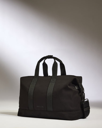 Antler Luggage -  Icon Overnight Bag in Black - Overnight Bag Icon Overnight Bag in Black | Weekend Bags & Overnight Travel Bags