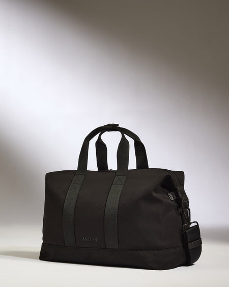 Antler Luggage -  Icon Overnight Bag in Black - Overnight Bag Icon Overnight Bag in Black | Weekend Bags & Overnight Travel Bags