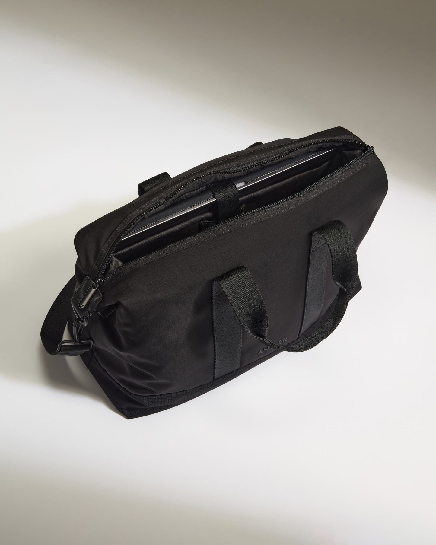 Antler Luggage -  Icon Overnight Bag in Black - Overnight Bag Icon Overnight Bag in Black | Weekend Bags & Overnight Travel Bags