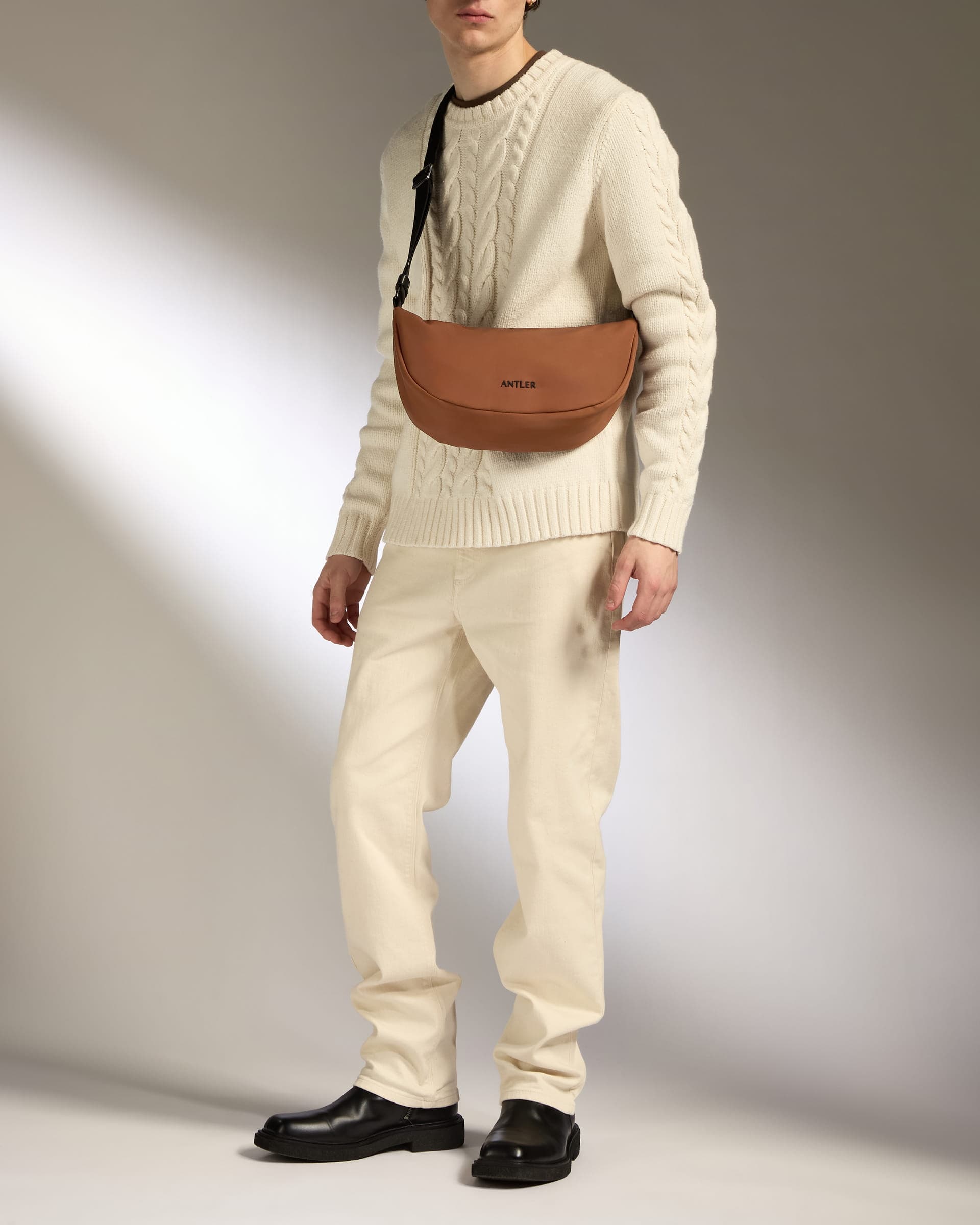Antler Luggage -  Icon Slingbag in Clay - Cross Body Bag Icon Slingbag in Brown | Crossbody Travel Bag & Accessories