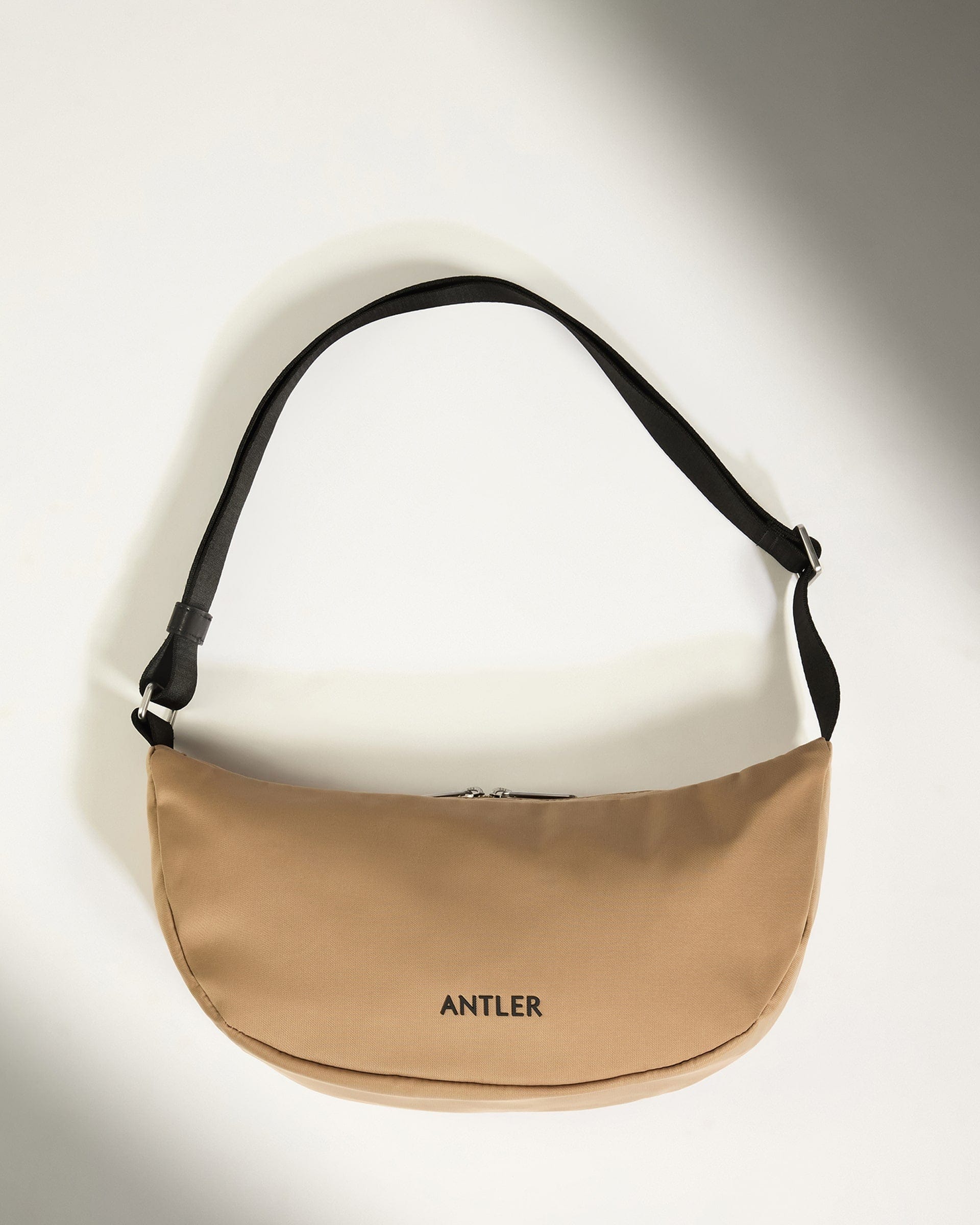 Antler Luggage -  Icon Slingbag in Sand - Cross Body Bag Icon Slingbag in Beige | Crossbody Travel Bag & Accessories