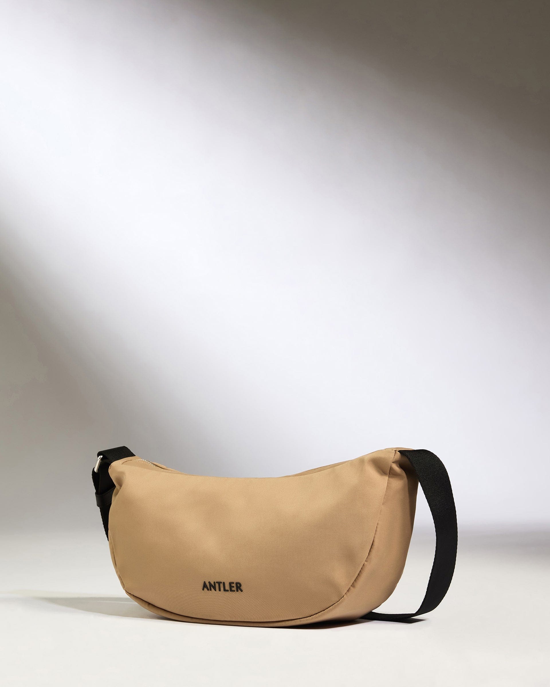 Antler Luggage -  Icon Slingbag in Sand - Cross Body Bag Icon Slingbag in Beige | Crossbody Travel Bag & Accessories