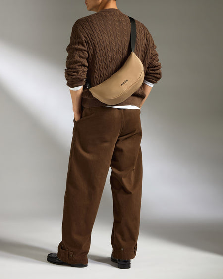 Antler Luggage -  Icon Slingbag in Sand - Cross Body Bag Icon Slingbag in Beige | Crossbody Travel Bag & Accessories