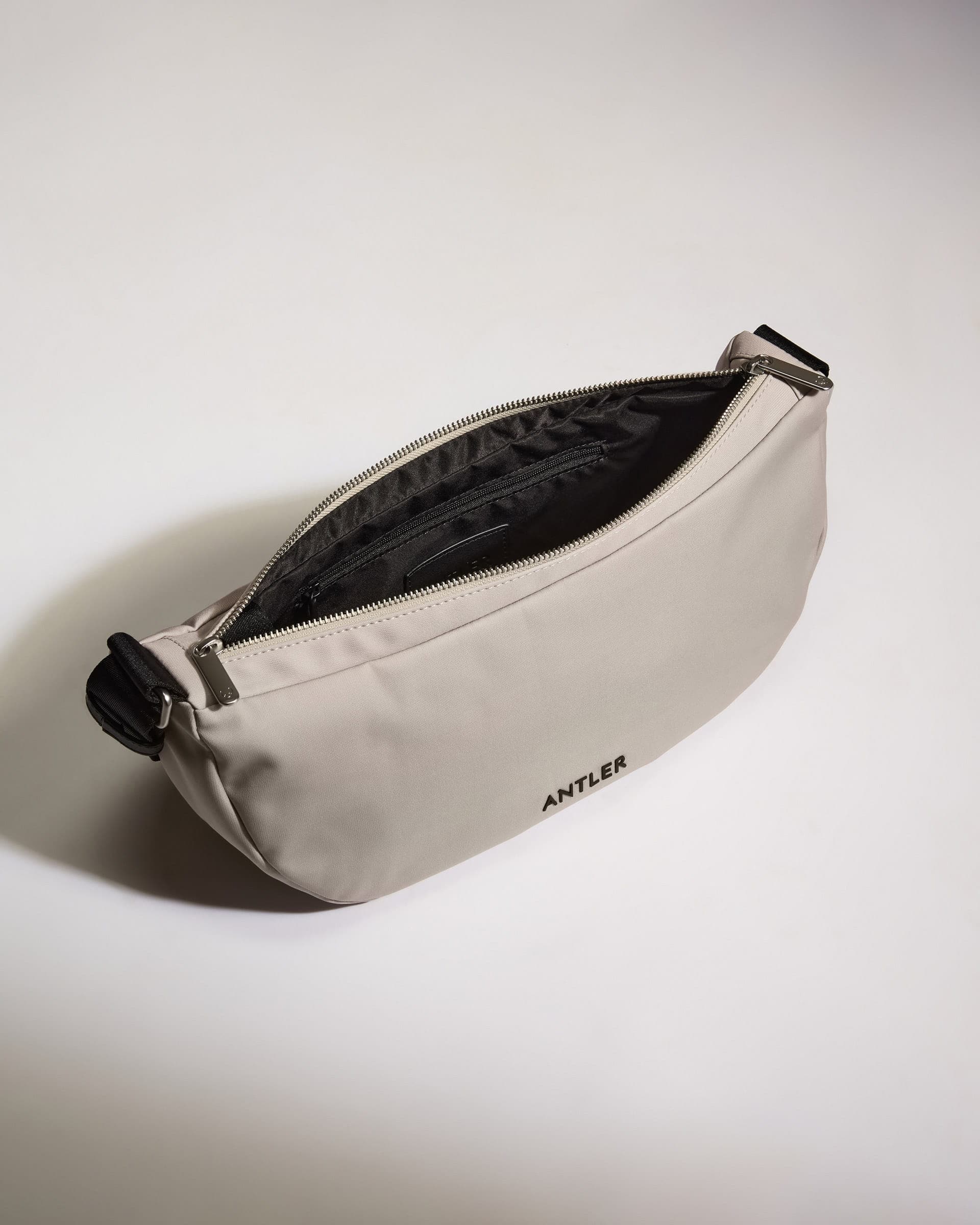 Antler Luggage -  Icon Slingbag in Taupe - Cross Body Bag Icon Slingbag Beige | Crossbody Travel Bag & Accessories