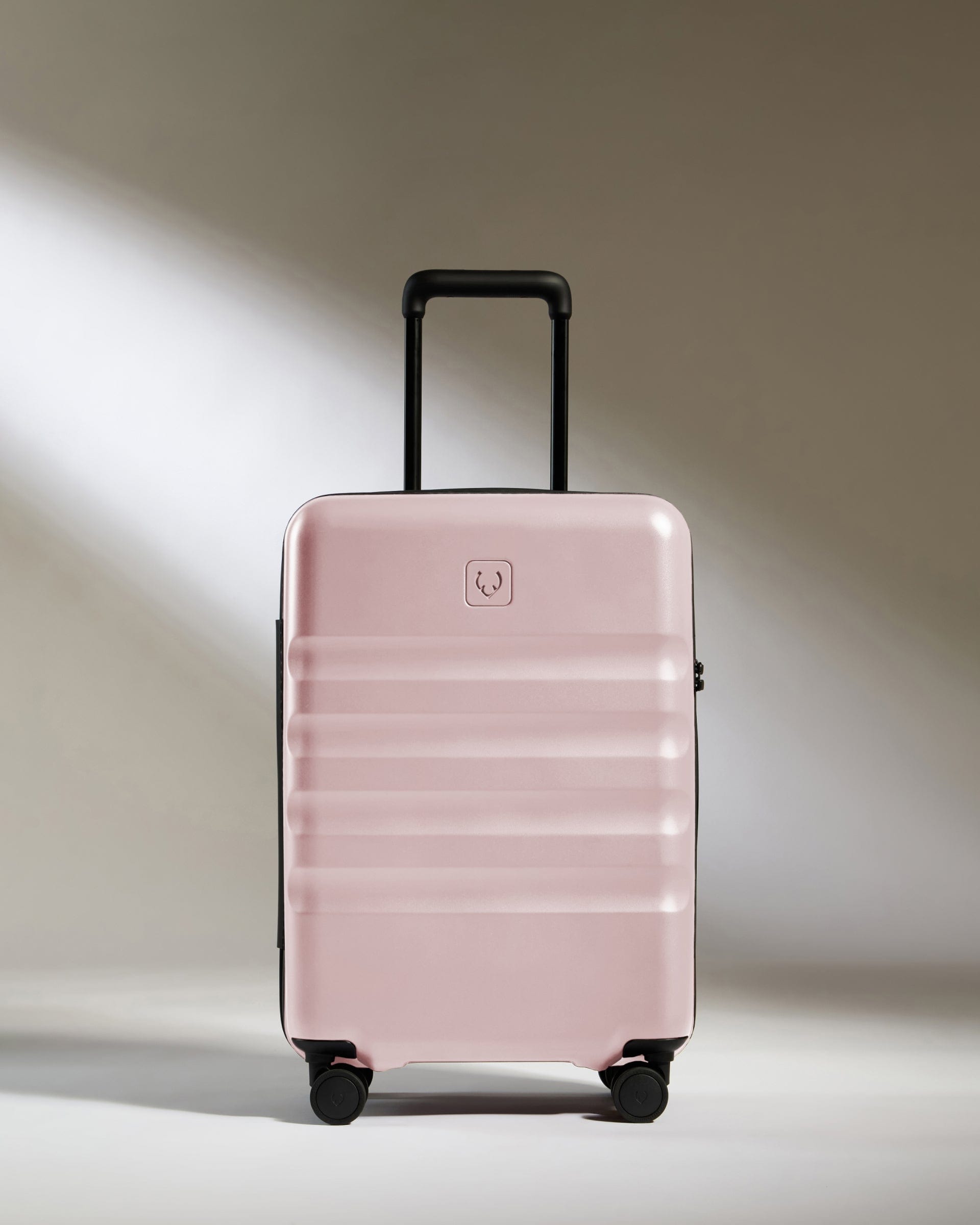 Antler Luggage -  Icon Stripe Biggest Cabin in Moorland Pink - Hard Suitcase Icon Stripe Biggest Cabin in Pink | Lightweight & Hard Shell Suitcase