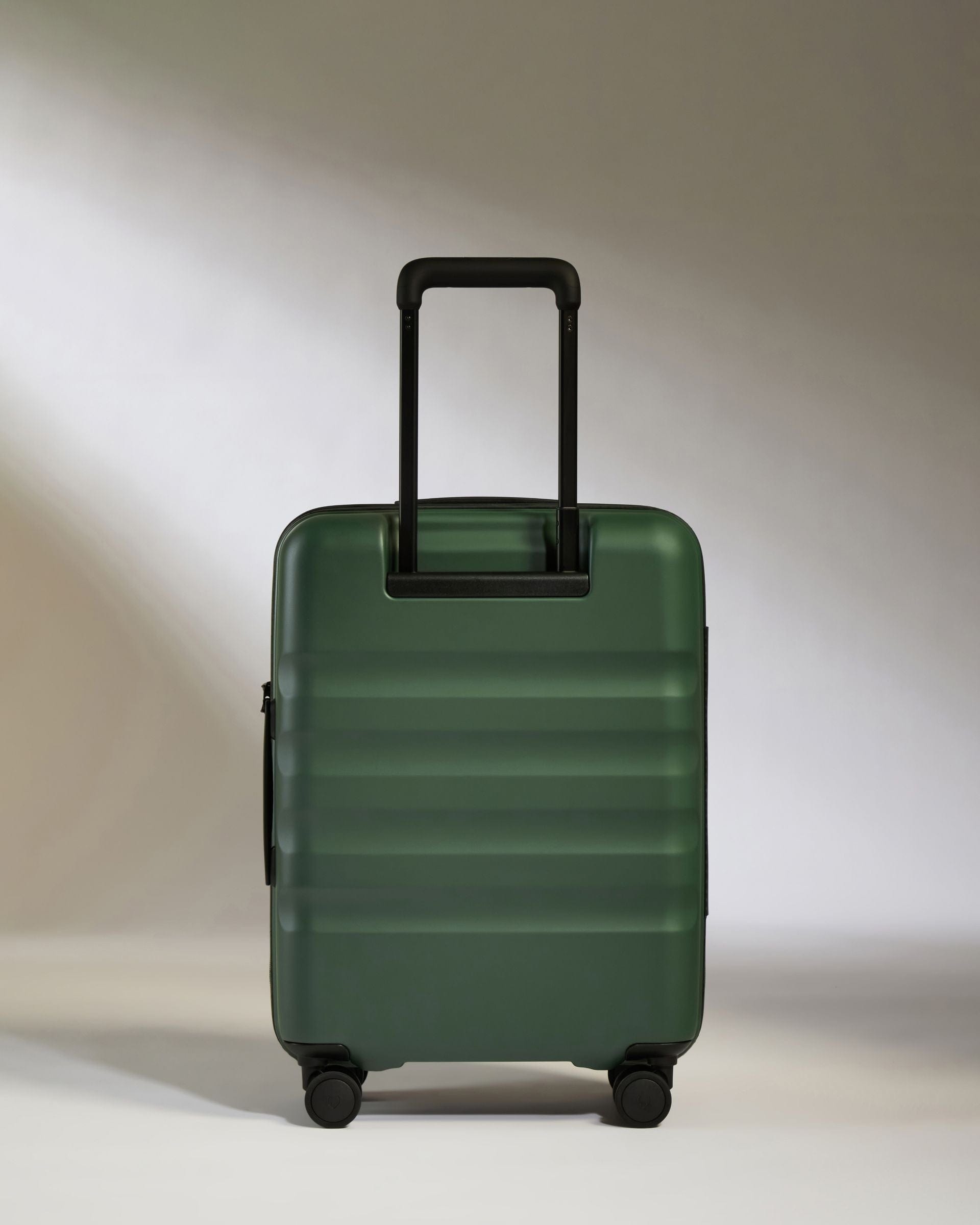 Antler Luggage -  Icon Stripe Cabin in Antler Green - Hard Suitcase Icon Stripe Cabin in Green | Lightweight & Hard Shell Suitcase | Cabin Bag