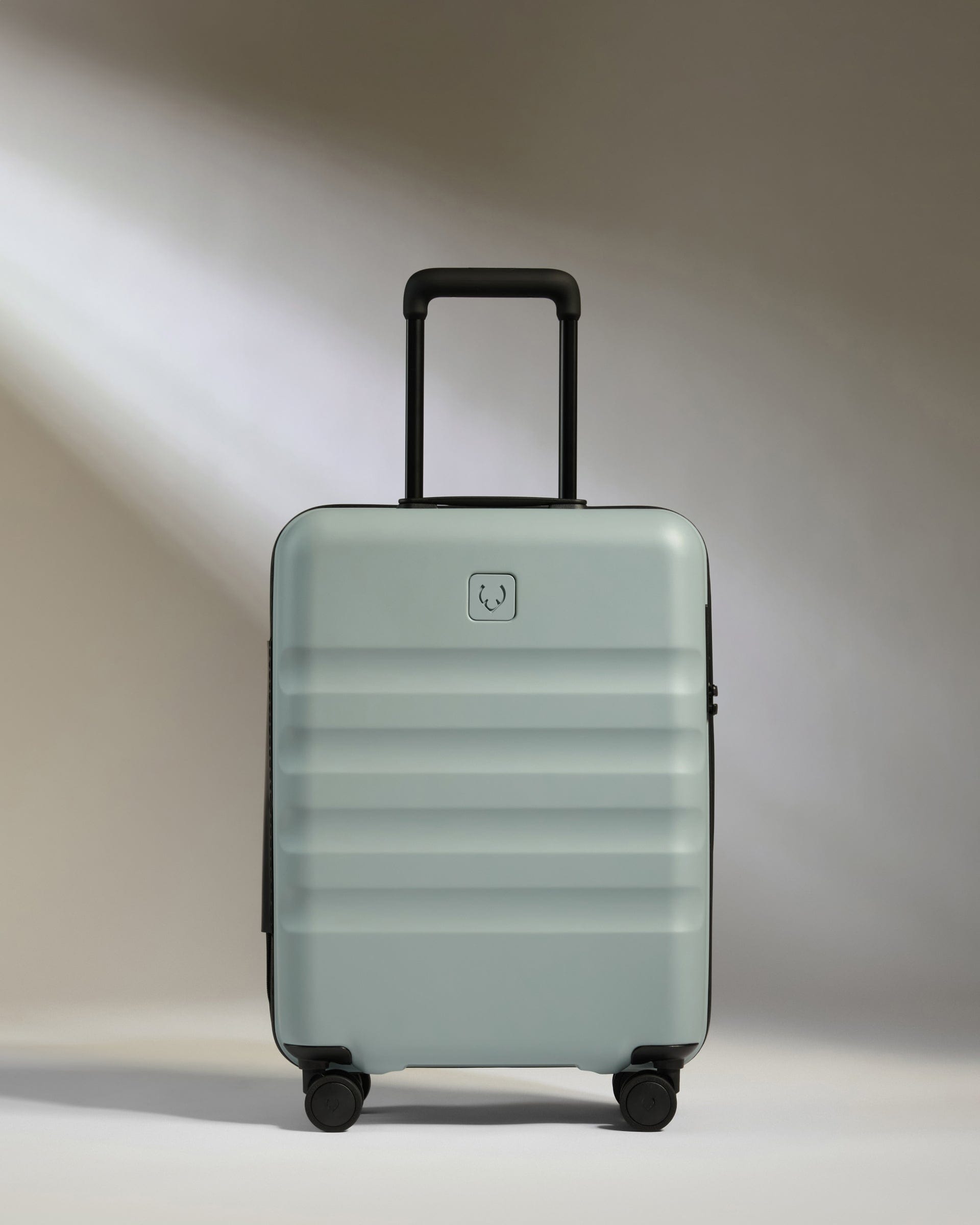 Antler Luggage -  Icon Stripe Cabin in Mist Blue - Hard Suitcase Icon Stripe Cabin in Blue | Lightweight & Hard Shell Suitcase | Cabin Bag