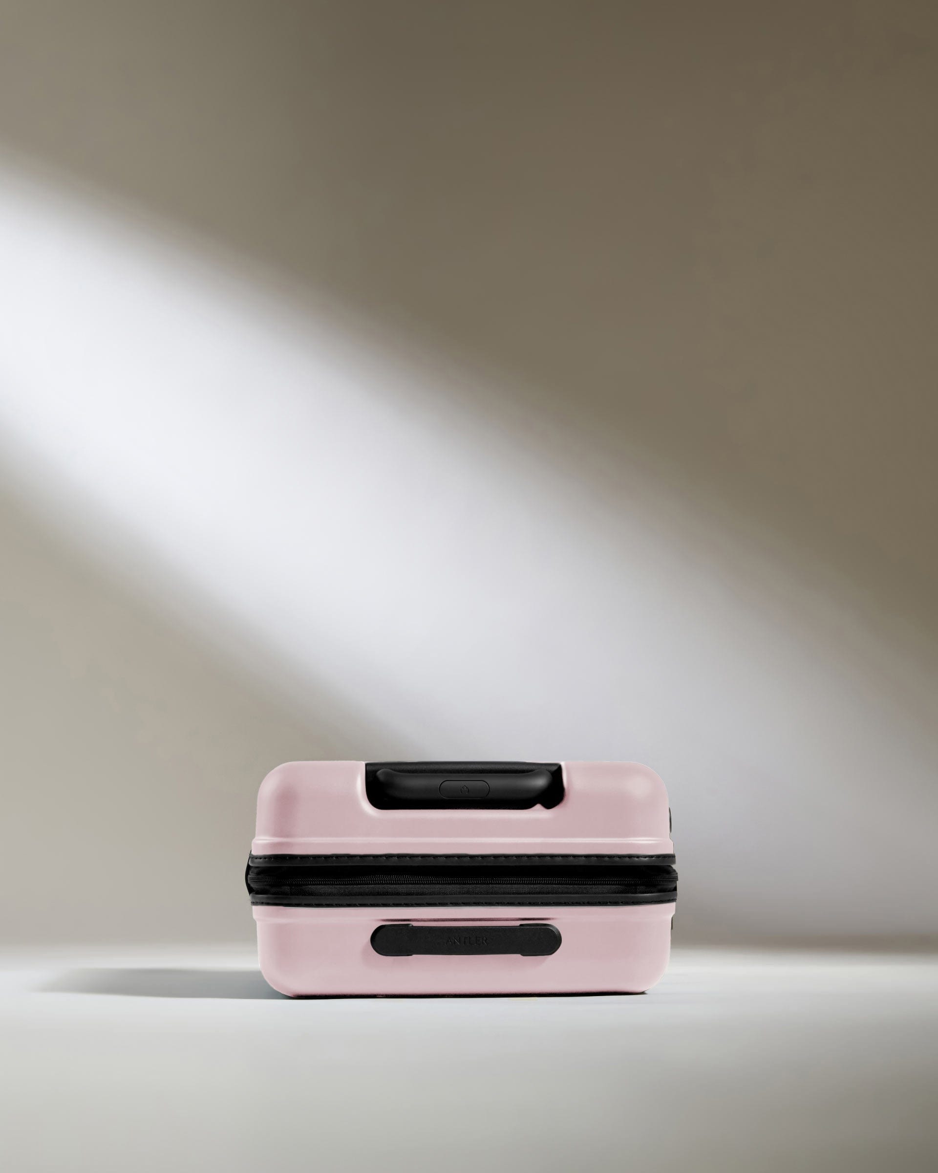 Antler Luggage -  Icon Stripe Cabin in Moorland Pink - Hard Suitcase Icon Stripe Cabin in Pink | Lightweight & Hard Shell Suitcase | Cabin Bag