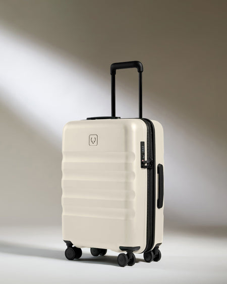 Antler Luggage -  Icon Stripe Cabin in Taupe - Hard Suitcase Icon Stripe Cabin in Taupe | Lightweight & Hard Shell Suitcase | Cabin Bag