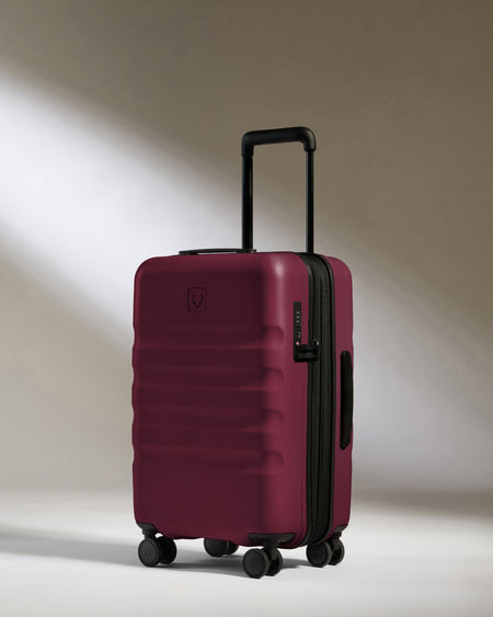 Antler Luggage -  Icon Stripe Cabin with Expander in Heather Purple - Hard Suitcase Icon Stripe Cabin with Expander in Purple | Lightweight & Hard Shell Suitcase